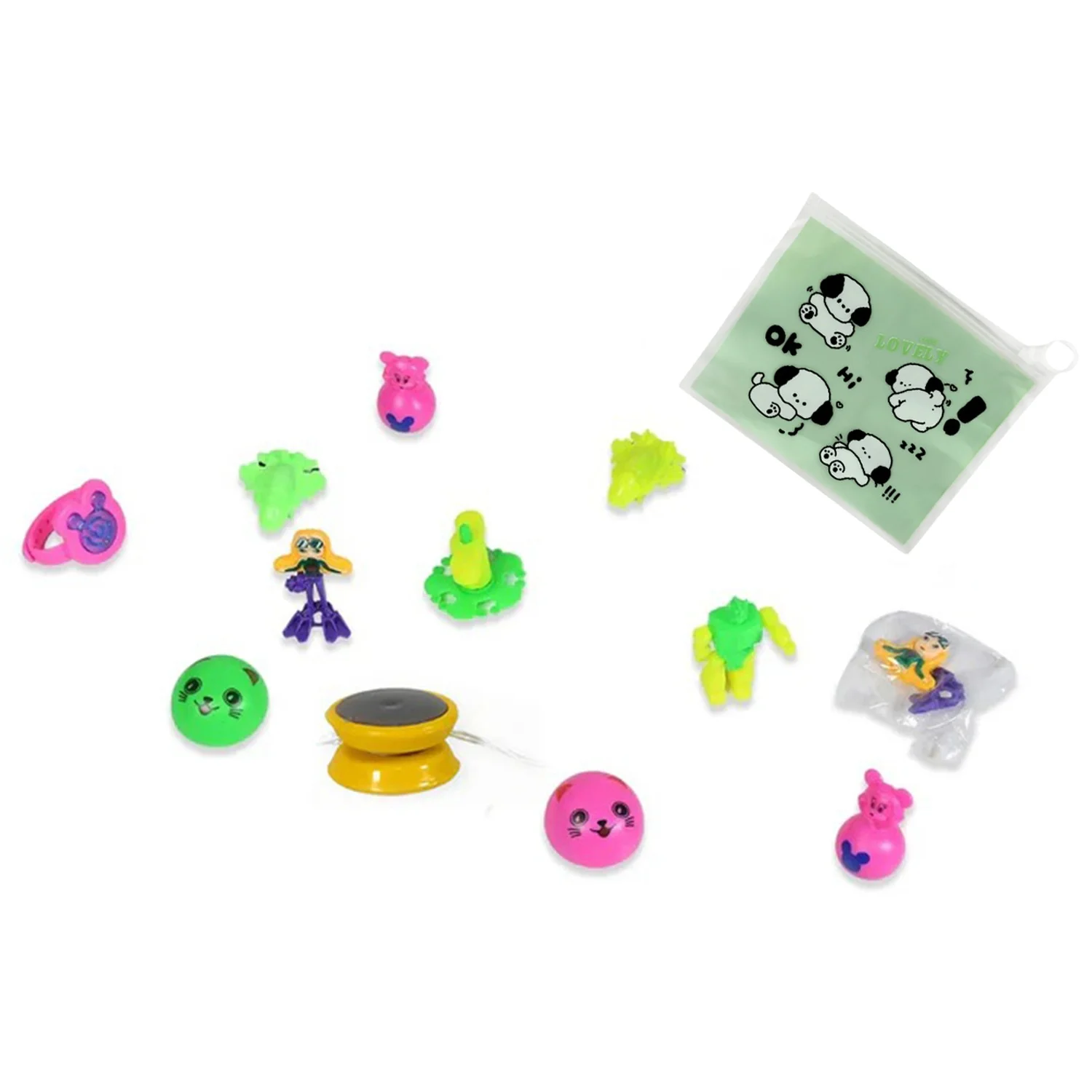 12pc Mix All New Toy And Plastic Pouch Mix All Types Playing Toy For Kids - Image 4