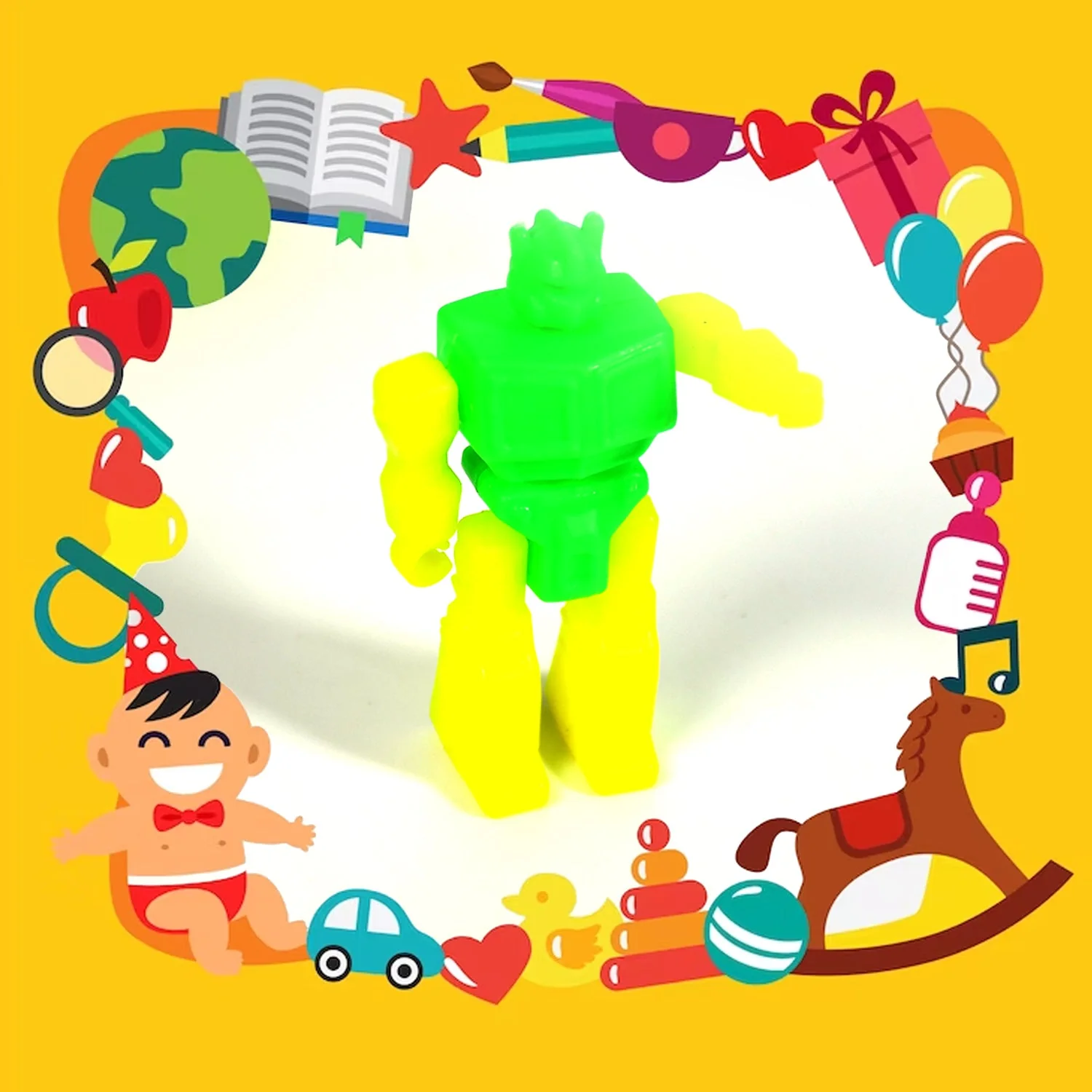 20pc Mix All New Toy Plastic Commander Container , Mix All Types Playing Toy For Kids - Image 4