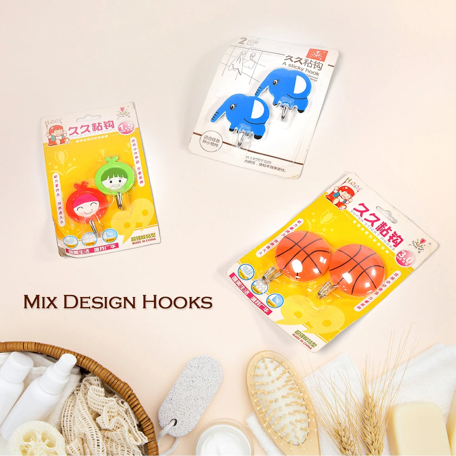 Premium Strong Adhesive Wall Hooks Set of 10 - Image 4