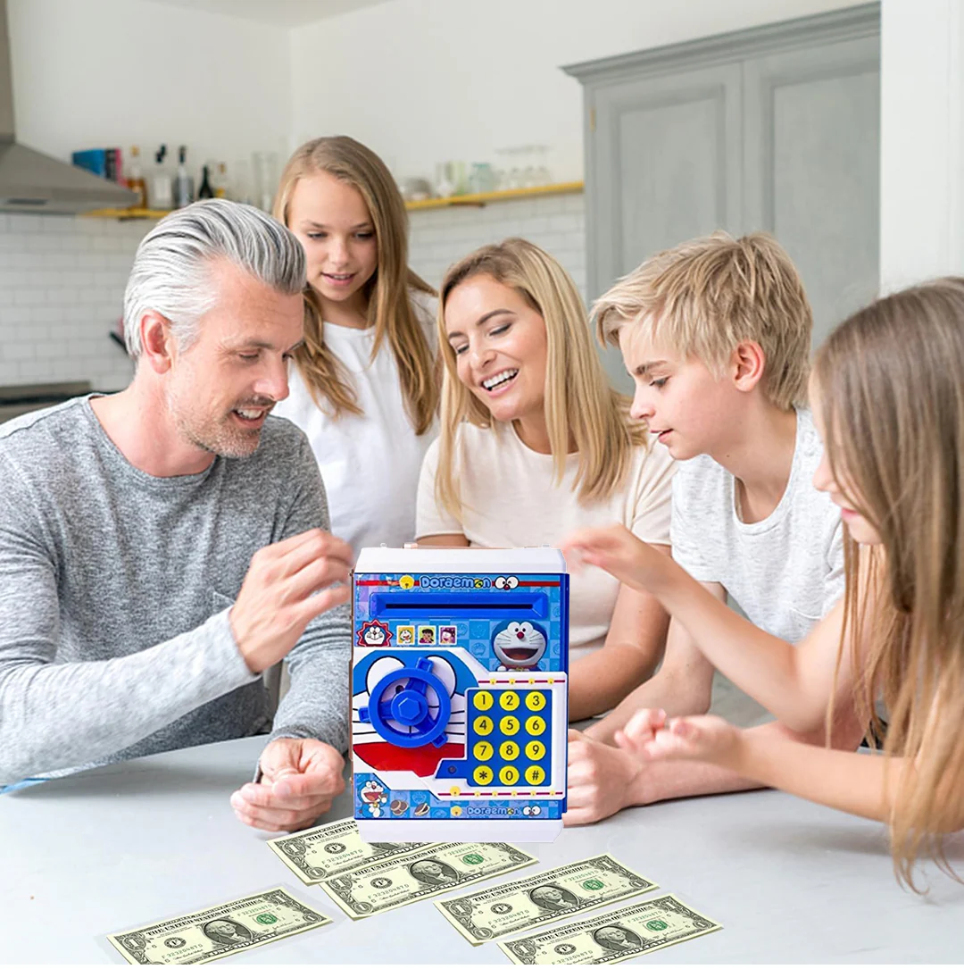 Electronic Piggy Bank ATM with Password for Kids Savings - Image 4