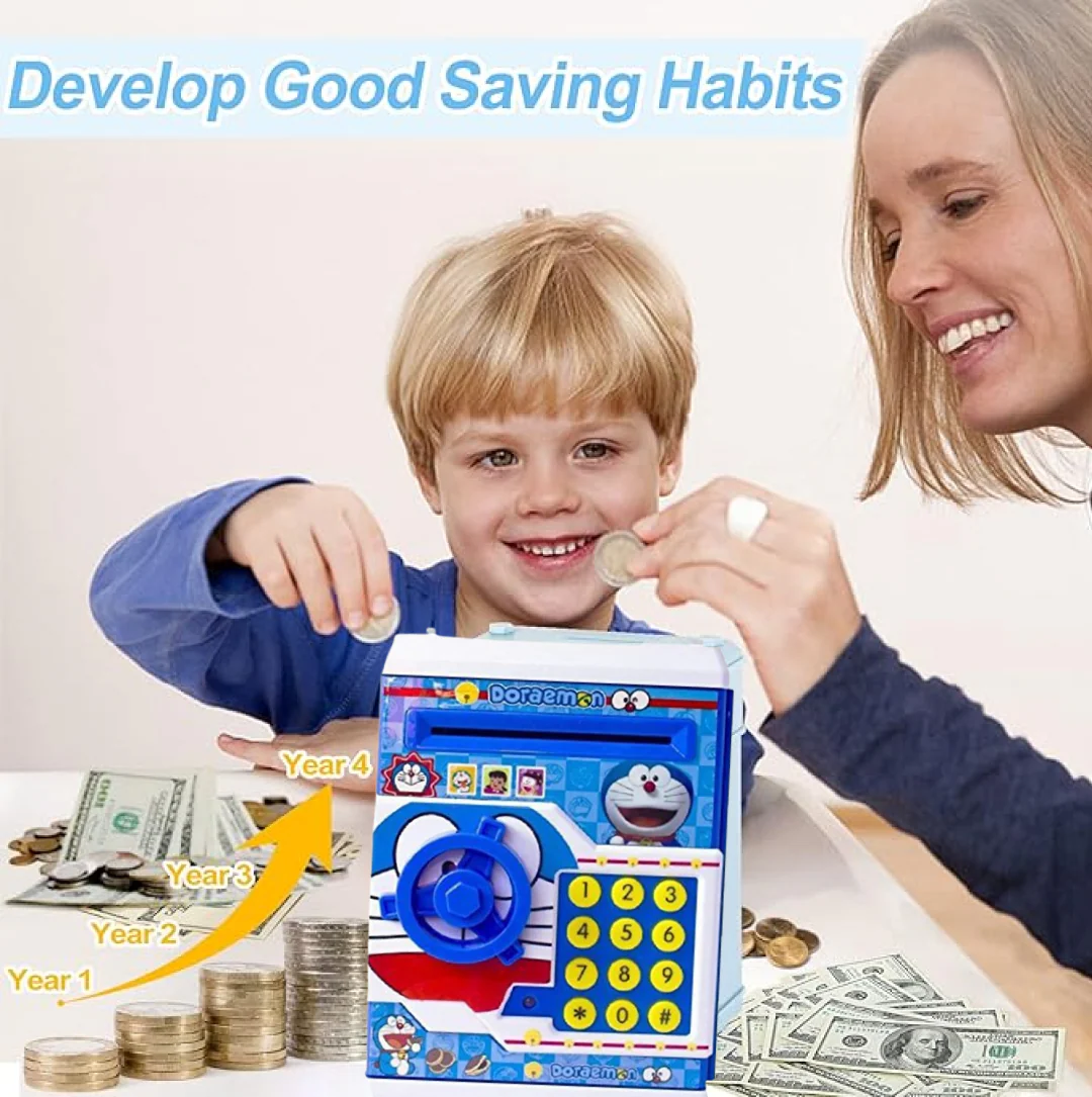 Electronic Piggy Bank ATM with Password for Kids Savings - Image 5