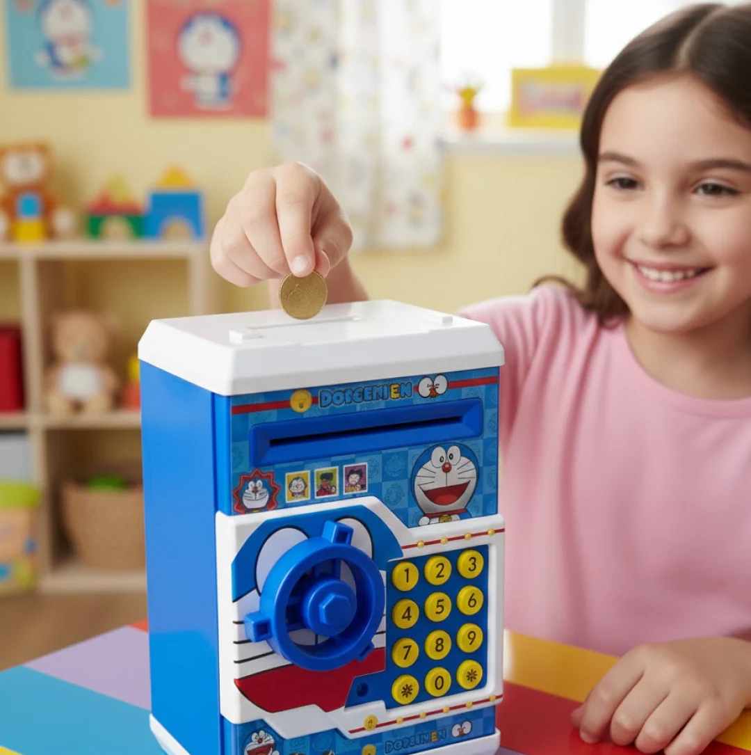 Electronic Piggy Bank ATM with Password for Kids Savings - Image 6