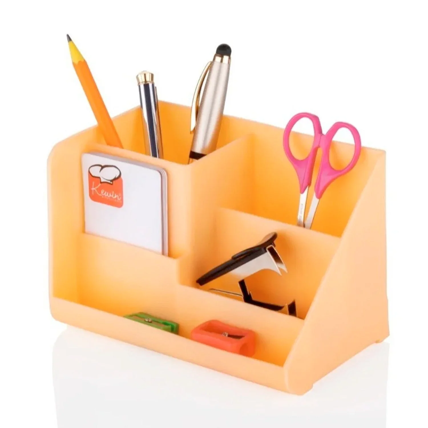 Stationery Holder Desk Organizer Space Saver Pen Stand Multi Compartments Holder - Image 3