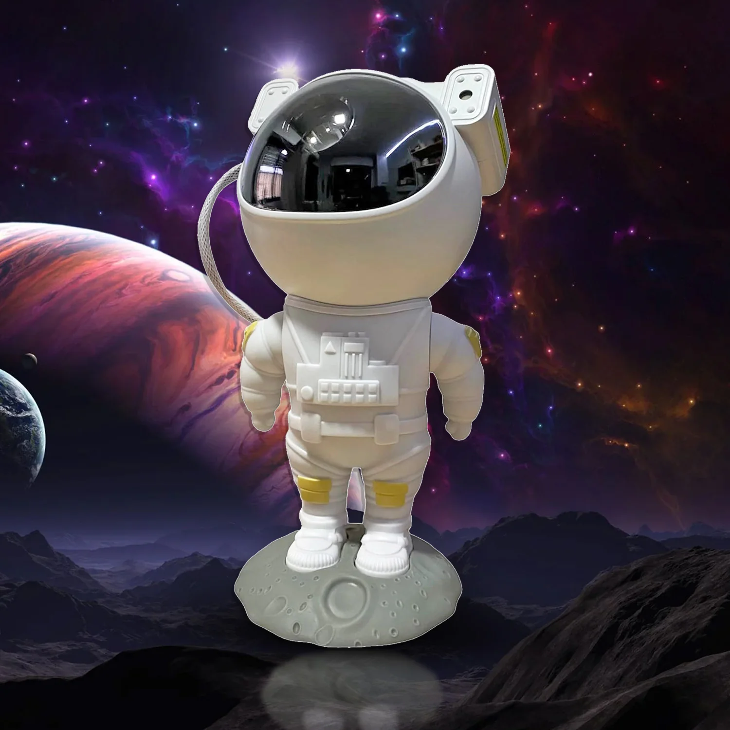 Robot Sky Space Stars Light Astronaut Galaxy Projector, Night lamp, Bedroom, Kids, Projector, Star Projector Will Take Children's to Explore The Vast Starry Sky for Adults, raksha bandhan, Diwali Gift - Image 2