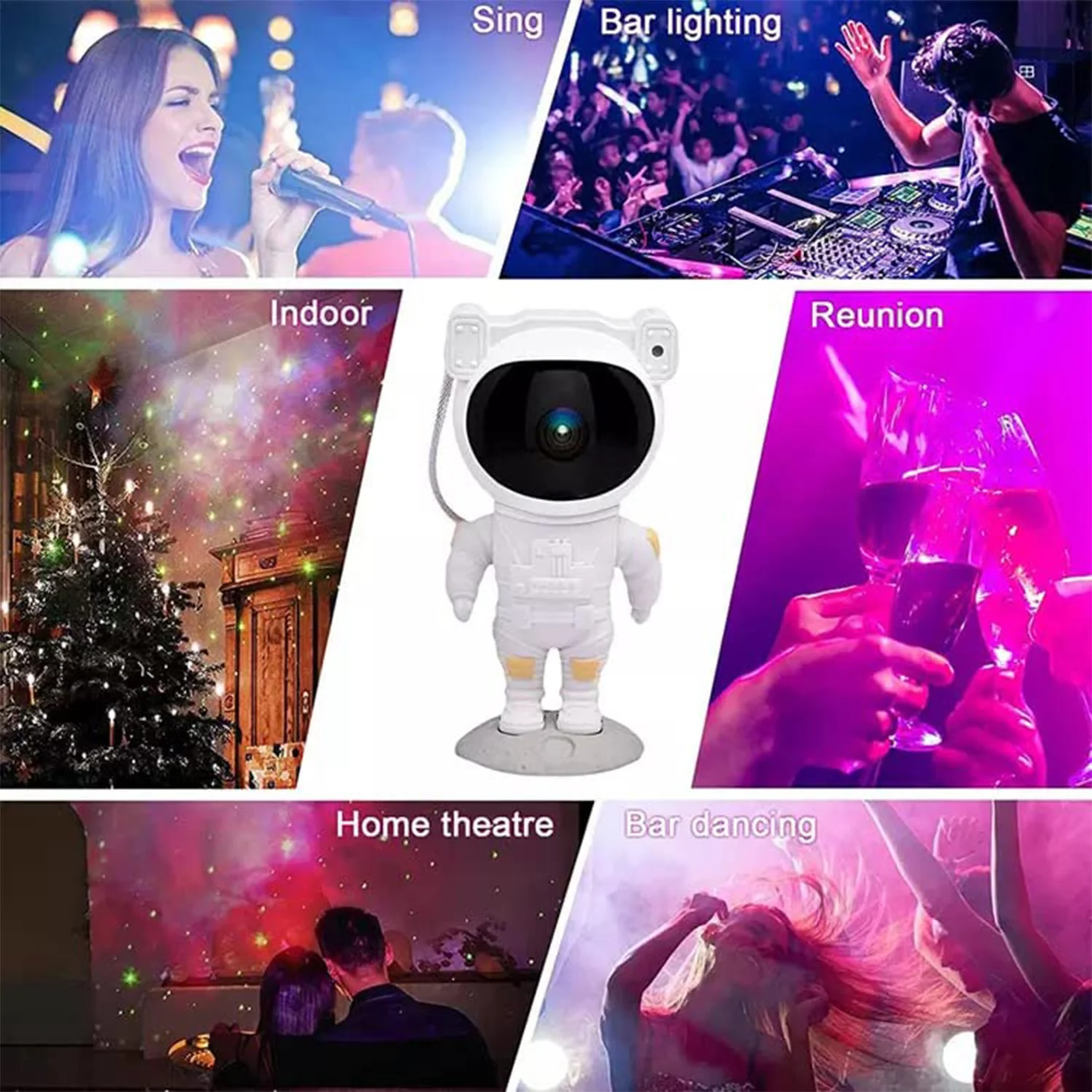 Robot Sky Space Stars Light Astronaut Galaxy Projector, Night lamp, Bedroom, Kids, Projector, Star Projector Will Take Children's to Explore The Vast Starry Sky for Adults, raksha bandhan, Diwali Gift - Image 4