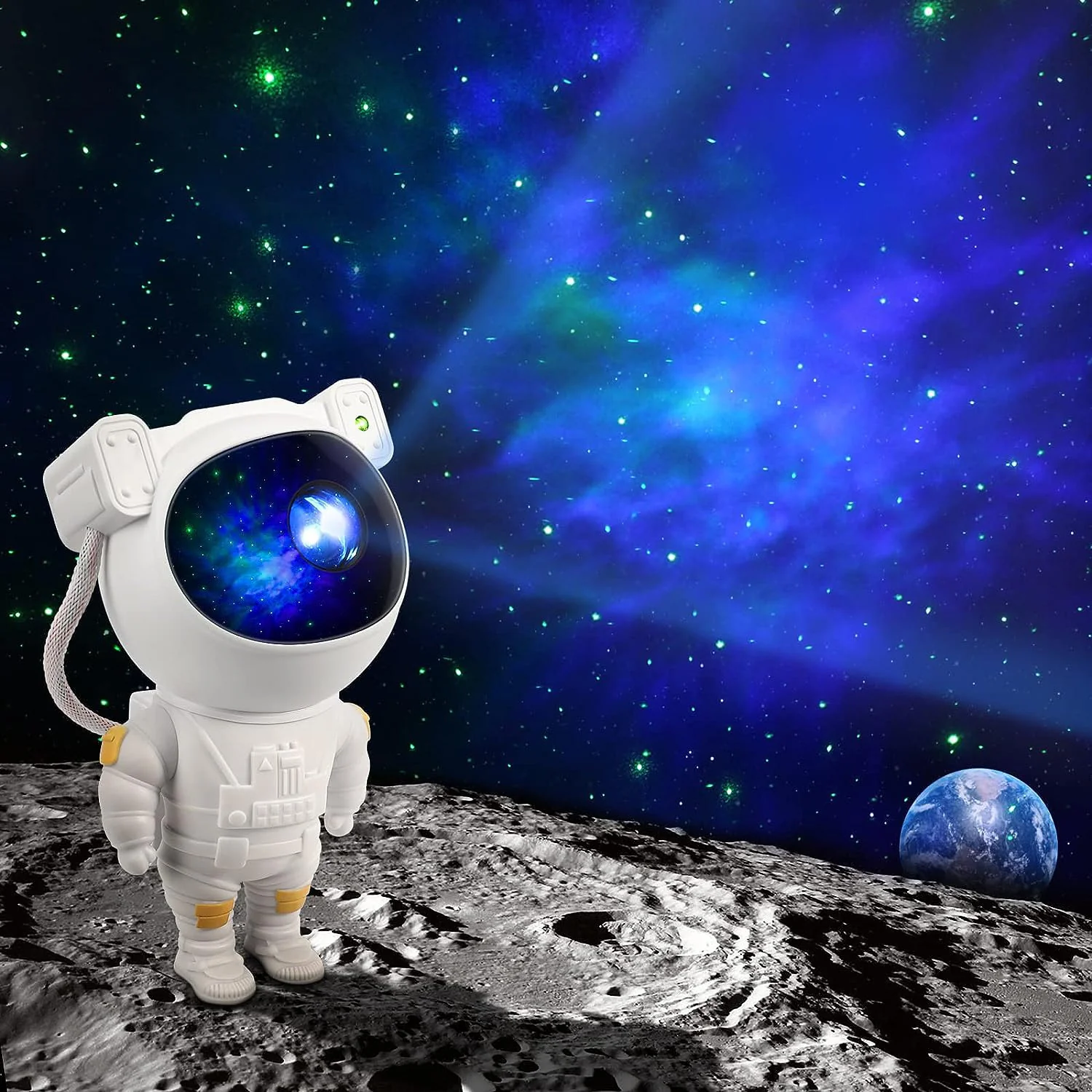 Robot Sky Space Stars Light Astronaut Galaxy Projector, Night lamp, Bedroom, Kids, Projector, Star Projector Will Take Children's to Explore The Vast Starry Sky for Adults, raksha bandhan, Diwali Gift - Image 5