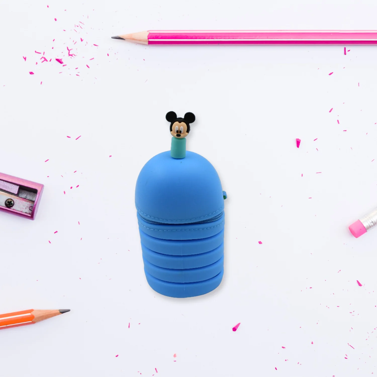 Silicone Telescopic Pencil Case – Large Capacity Zipper Case for School & Office - Image 5