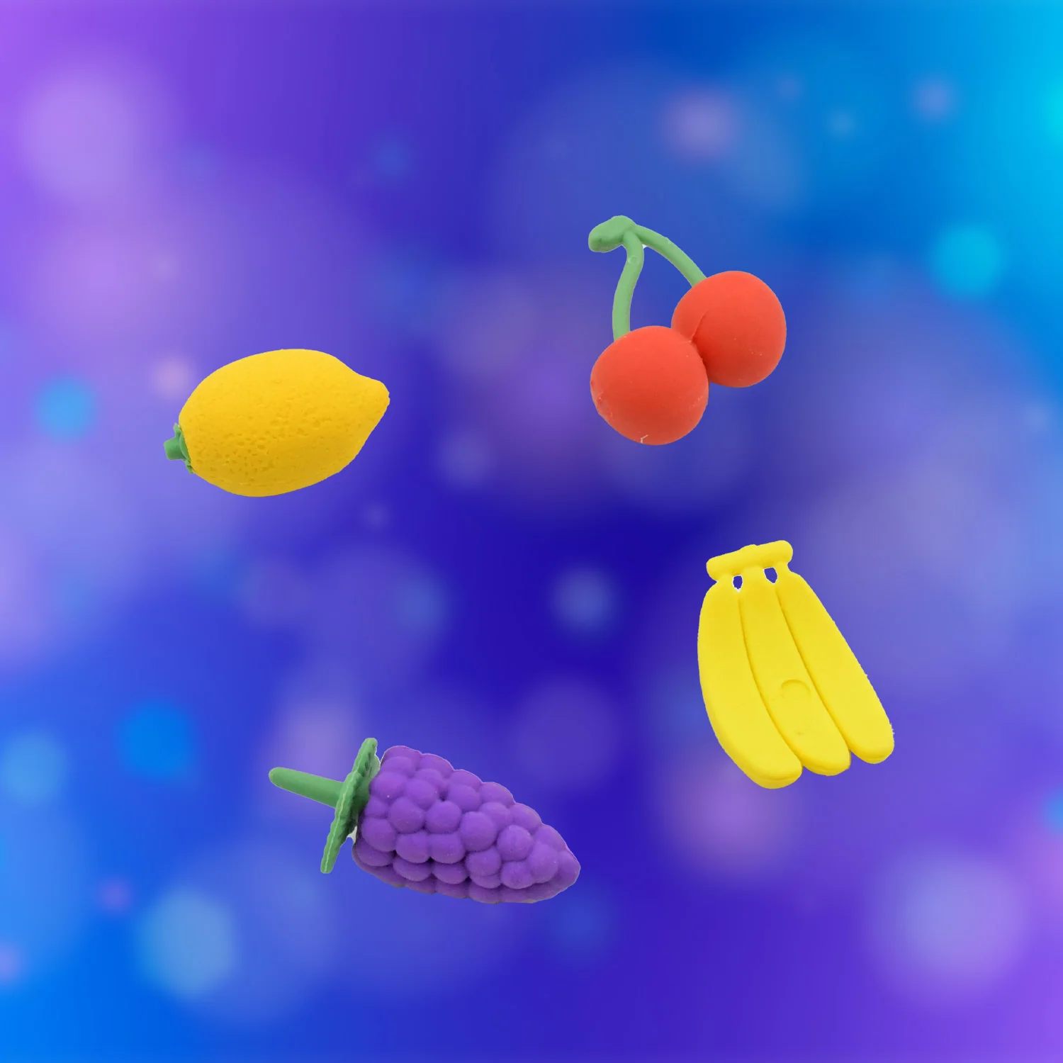 Mini Cute Vegetables and Fruits Erasers or Pencil Rubbers for Kids, 1 Set Fancy & Stylish Colorful Erasers for Children, Eraser Set for Return Gift, Birthday Party, School Prize, 3D Erasers  (4 pc Set) - Image 6