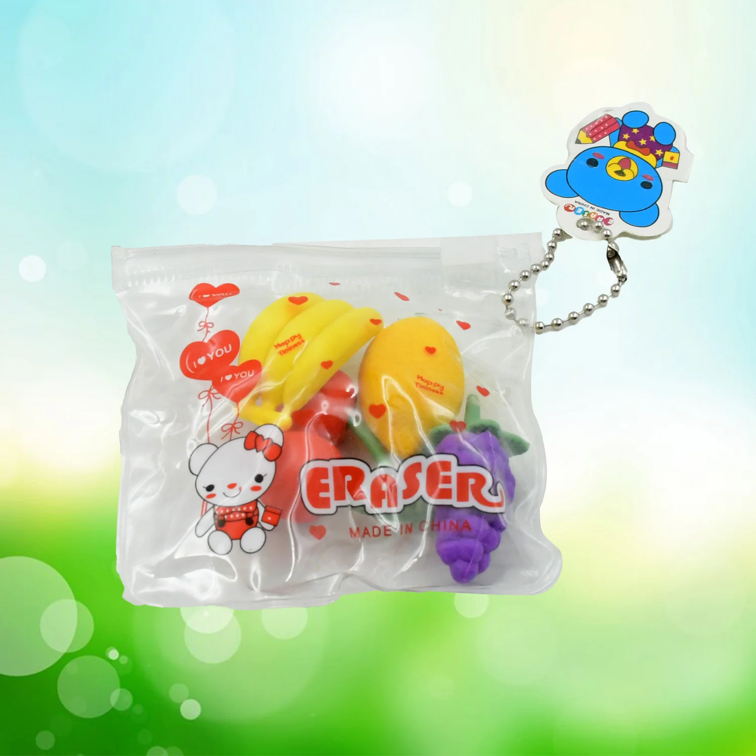 Mini Cute Vegetables and Fruits Erasers or Pencil Rubbers for Kids, 1 Set Fancy & Stylish Colorful Erasers for Children, Eraser Set for Return Gift, Birthday Party, School Prize, 3D Erasers  (4 pc Set) - Image 7