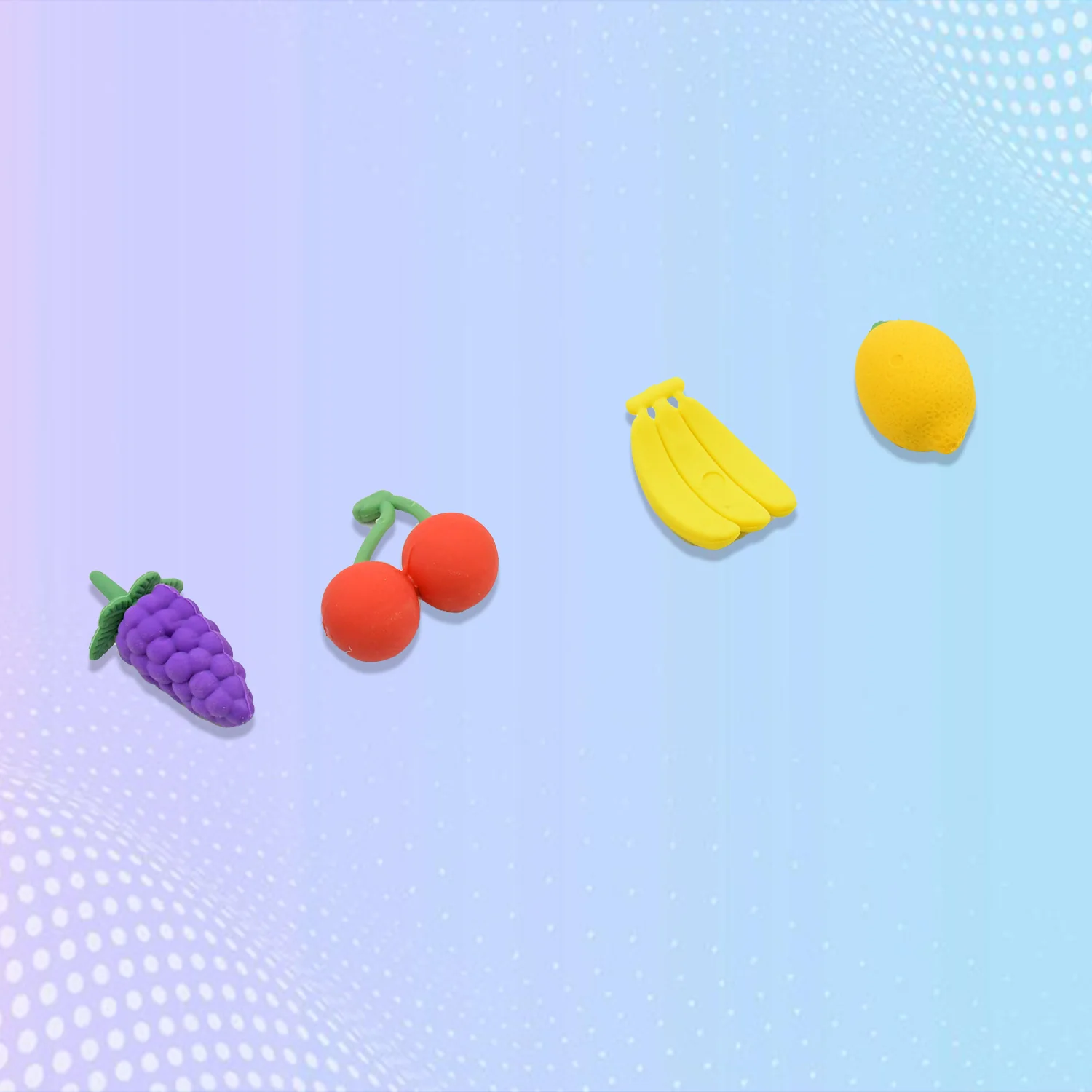 Mini Cute Vegetables and Fruits Erasers or Pencil Rubbers for Kids, 1 Set Fancy & Stylish Colorful Erasers for Children, Eraser Set for Return Gift, Birthday Party, School Prize, 3D Erasers  (4 pc Set) - Image 8