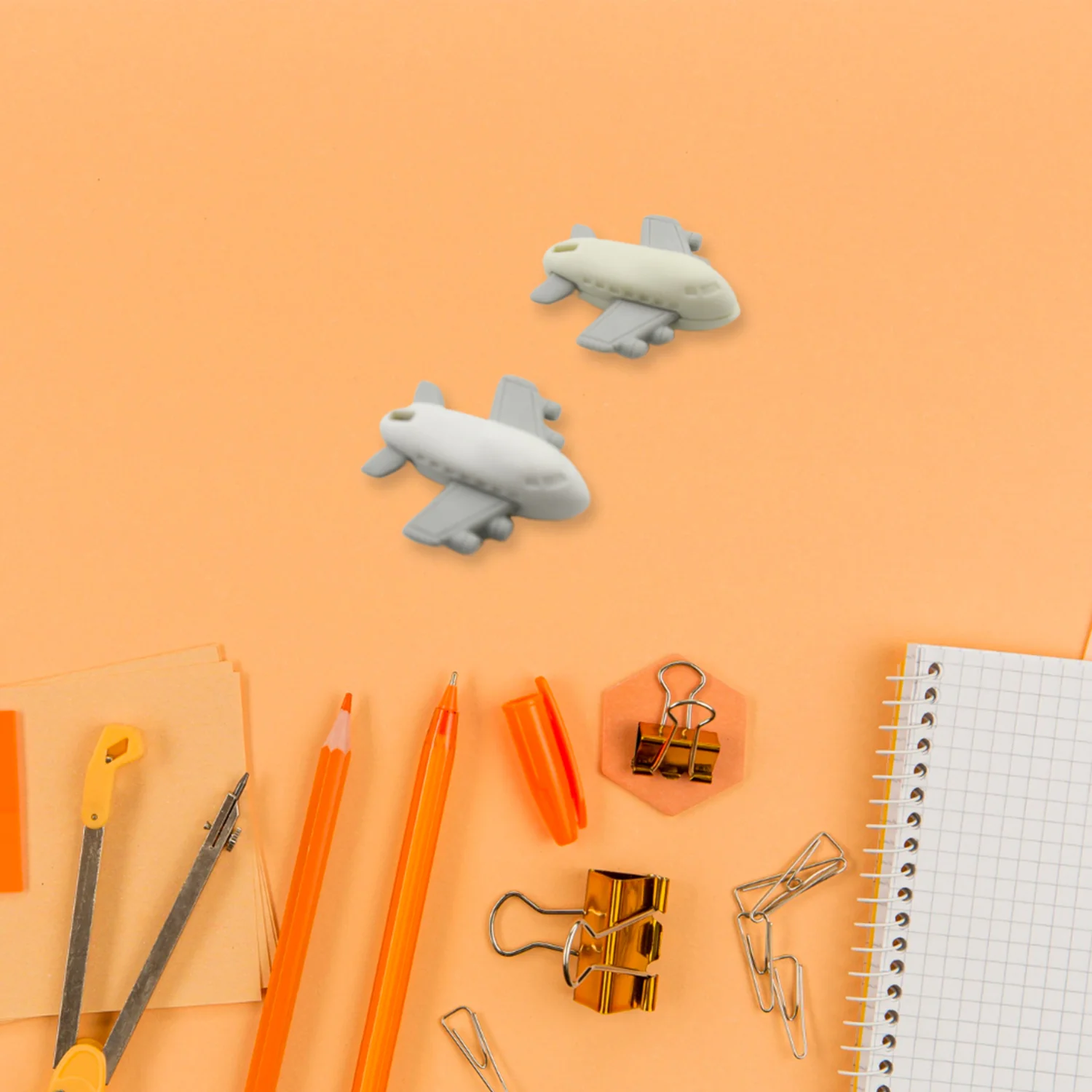 Vehicle Pattern Eraser School Stationery Use Eraser (4 Pc Set) - Image 4