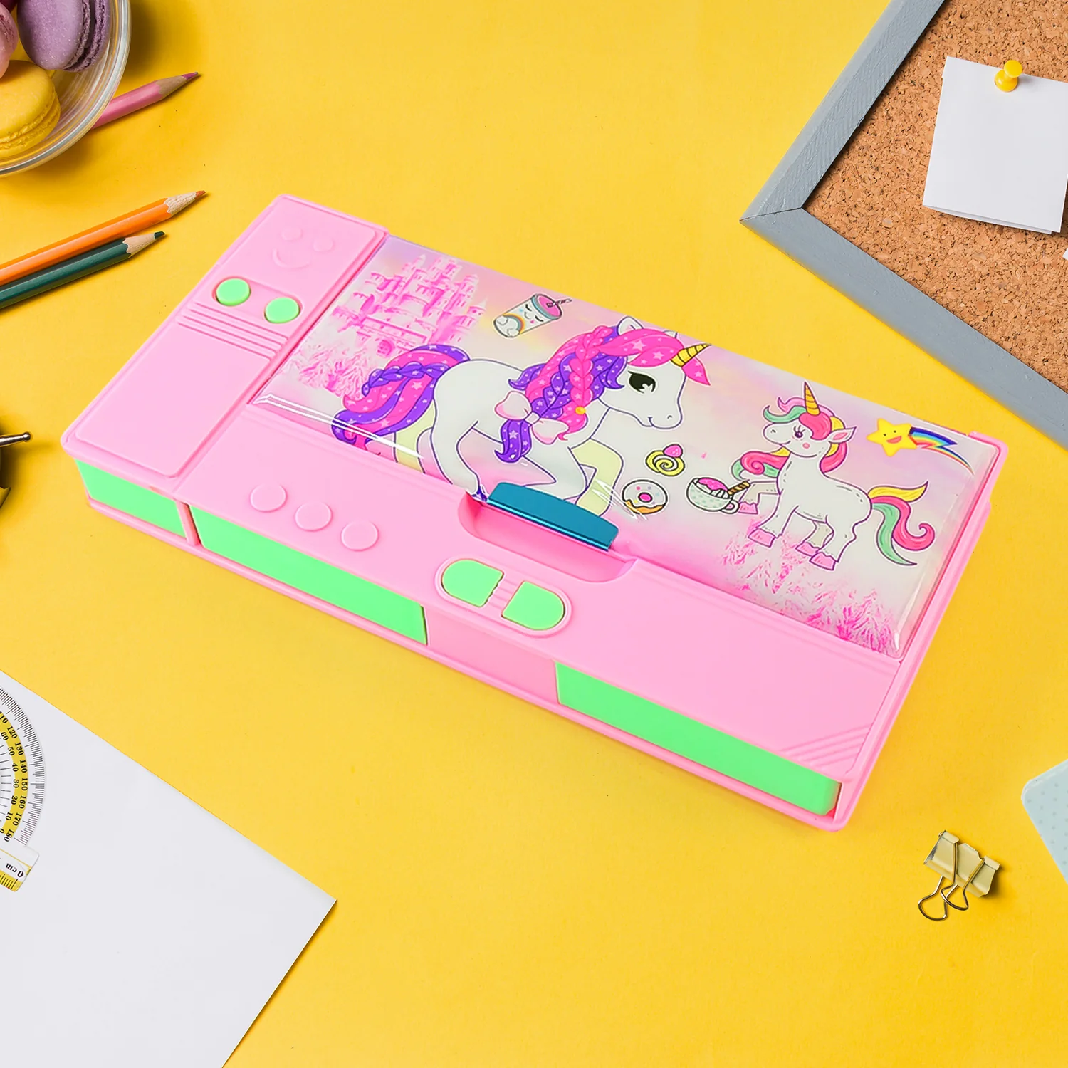 Multi Purpose Gadget Jumbo Pencil Box Compass - Image 3
