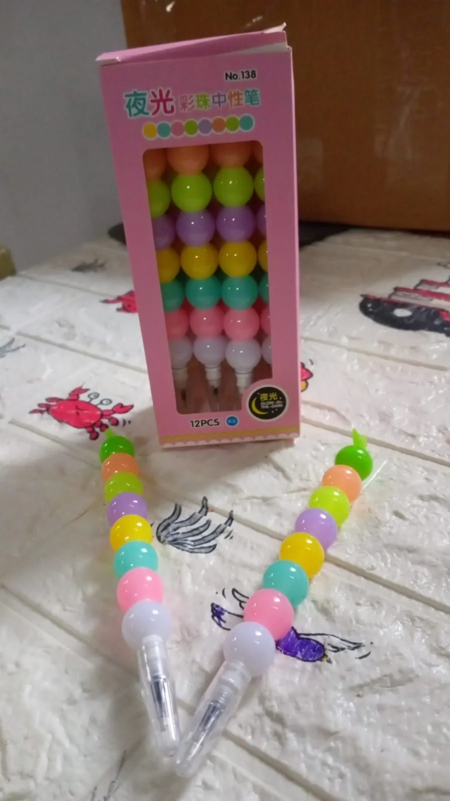 Pearls Pen Set – Multicolor Non-Sharpening Moti Gel Pens for Kids (12 Pc Set) - Image 7