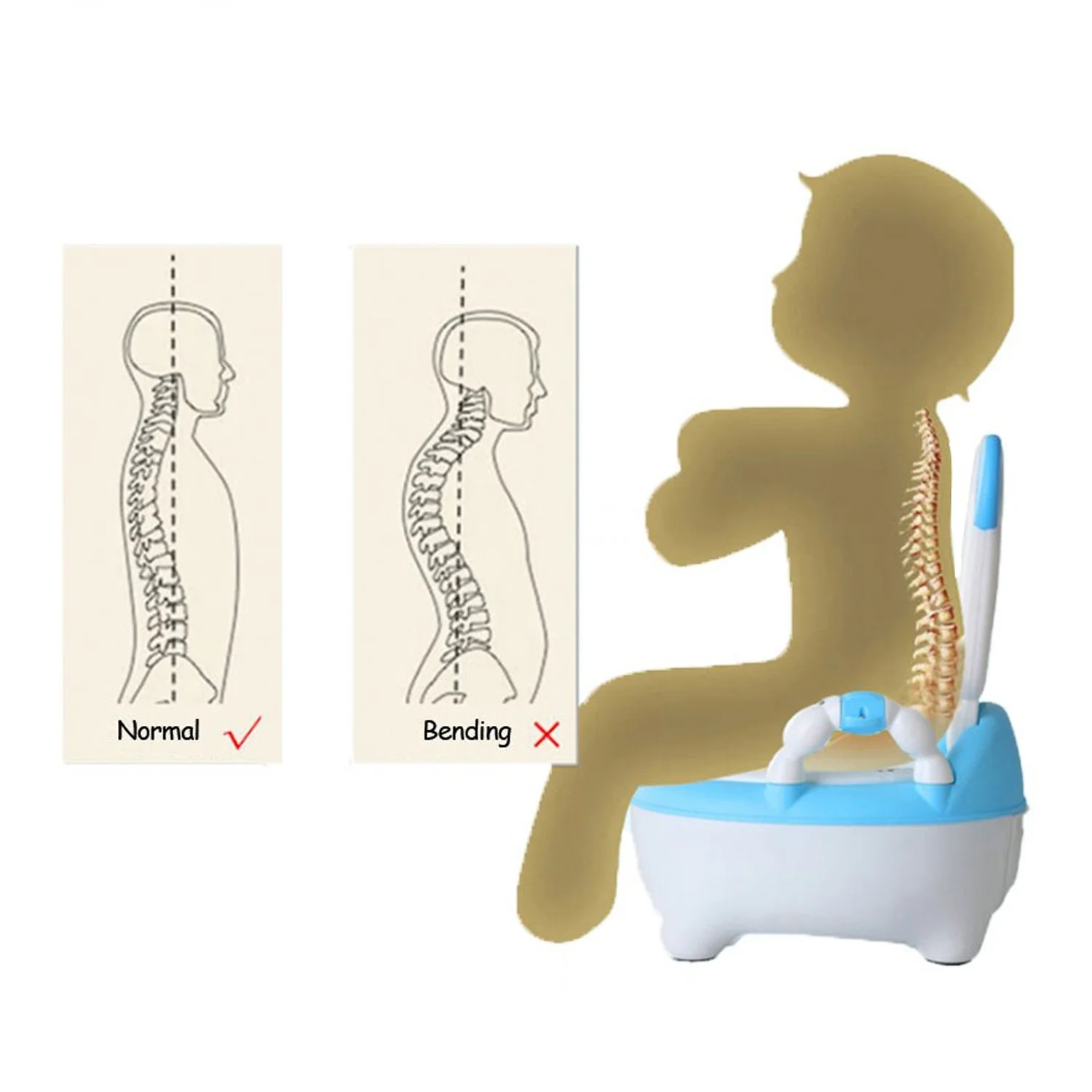 Baby Potty Toilet Training Seat Baby Potty Chair for Boys Girls 1+ Year Mix Design - Image 5