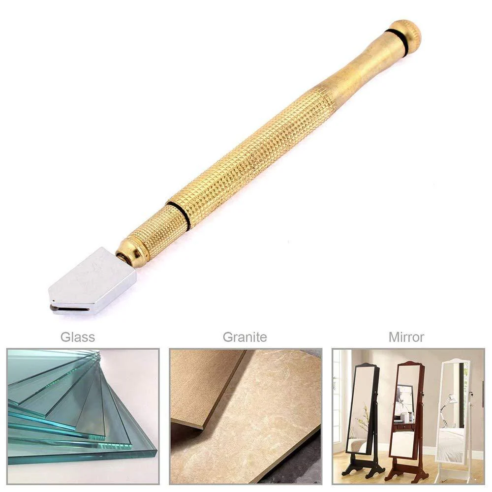 Metal Glass Cutter, Gold - Image 3