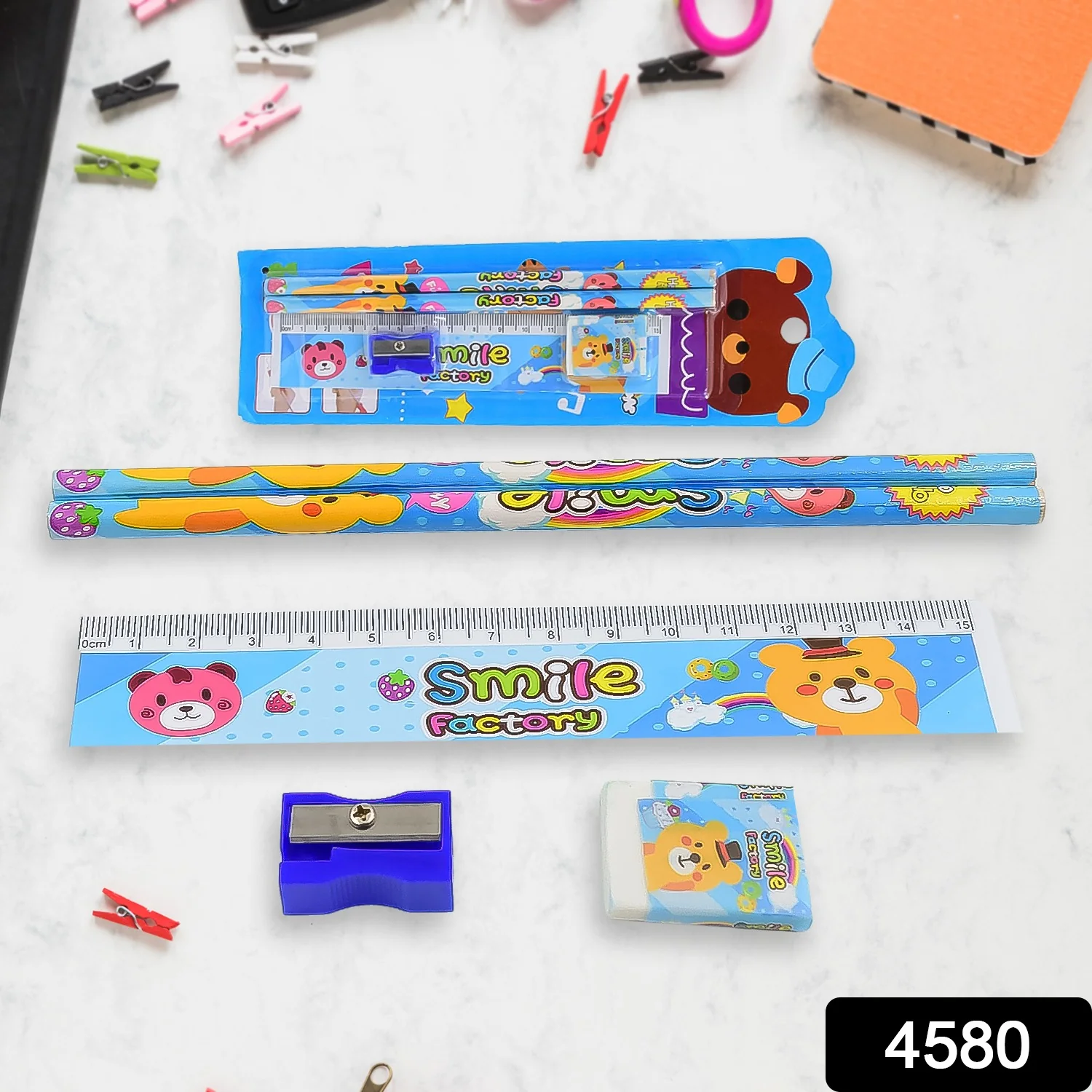 Cartoon Wooden Pencil Set for Kids (Mix Color / 1 Set) - Image 2