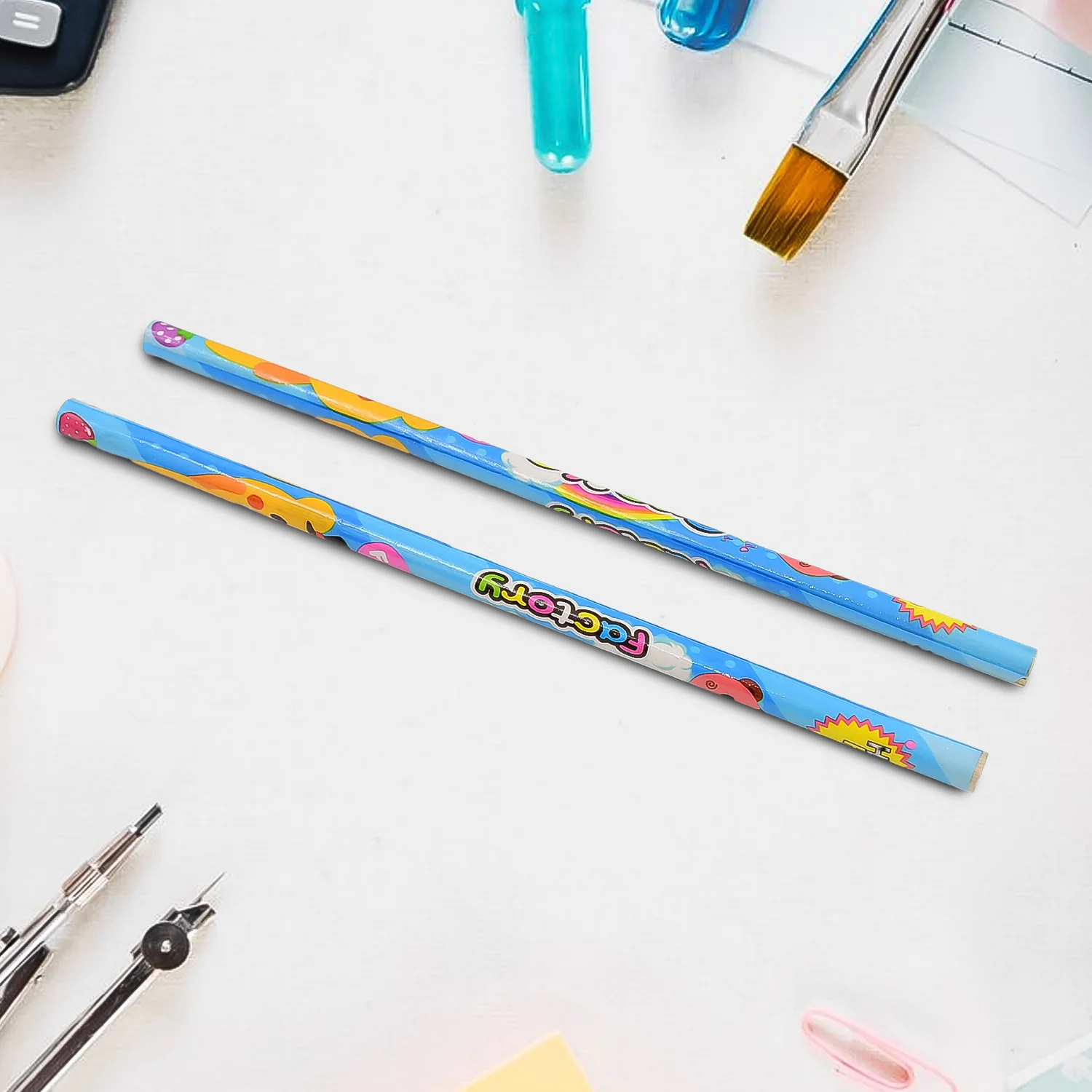 Cartoon Wooden Pencil Set for Kids (Mix Color / 1 Set) - Image 3