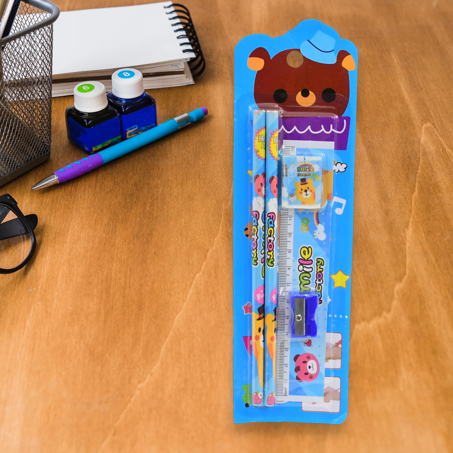 Cartoon Wooden Pencil Set for Kids (Mix Color / 1 Set) - Image 4