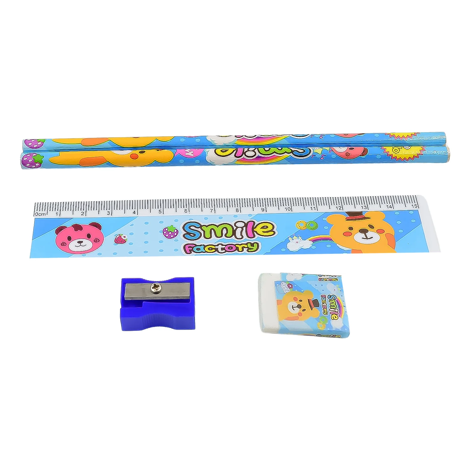 Cartoon Wooden Pencil Set for Kids (Mix Color / 1 Set) - Image 5