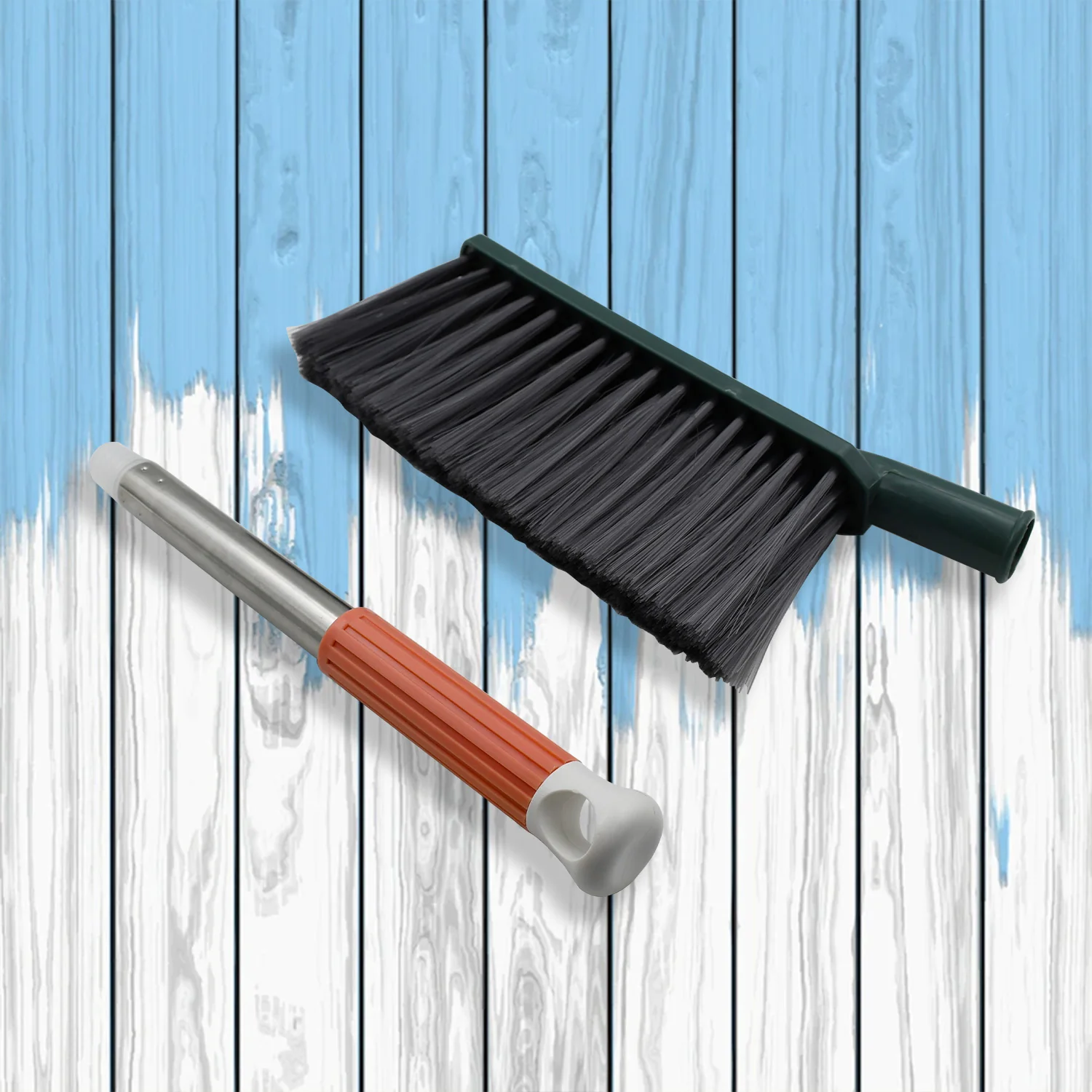 17 Inch Stainless Steel Sofa Cleaner Brush with Long Handle for Carpets & - Image 6
