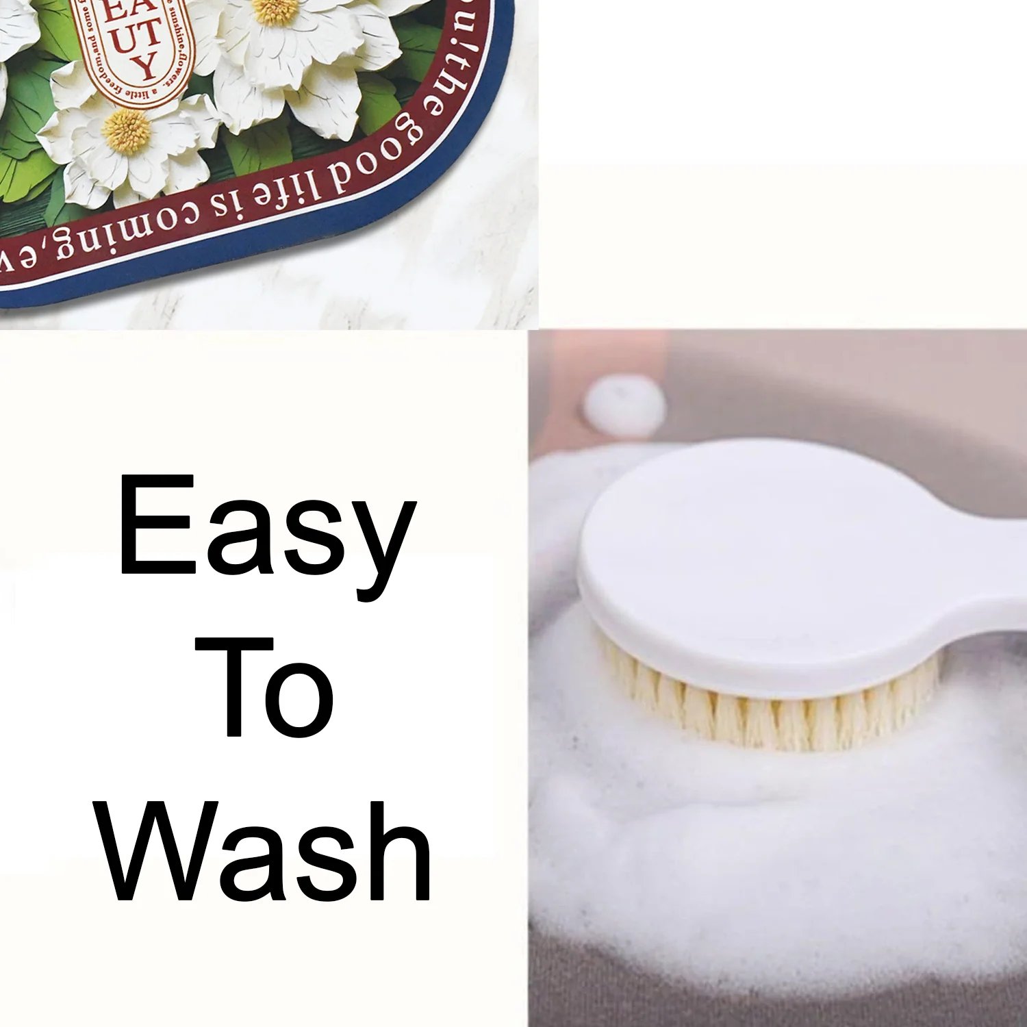3D Visual Anti-Slip Absorbent Soft Shower Drying Bathroom Mat Mix Design 1 Pc - Image 4