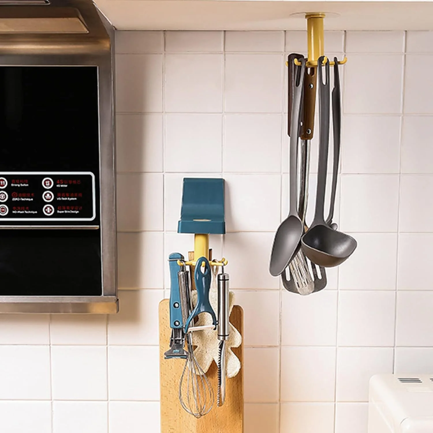 360 Degree Rotating Wall Hook Hanger with 6 Heavy Duty Hooks - Image 7