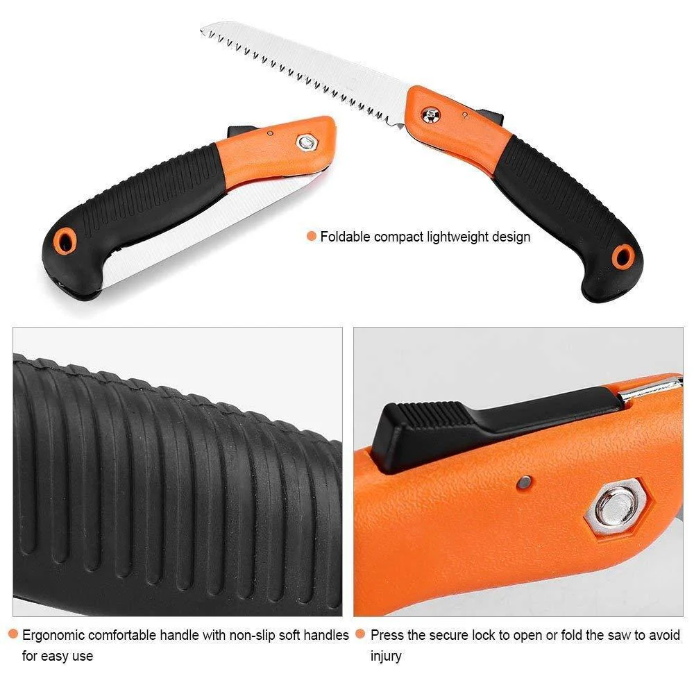 Folding Saw(180 mm) for Trimming, Pruning, Camping. Shrubs and Wood - Image 8