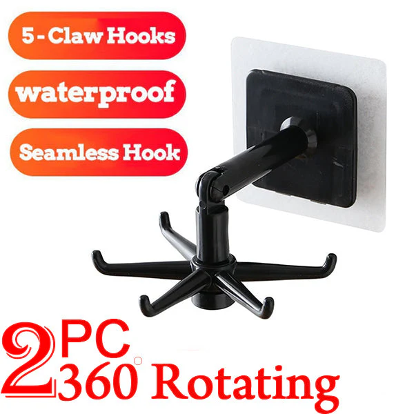 360° rotatable  hooks for hanging (Pack of 2) (Brown Box) - Image 3