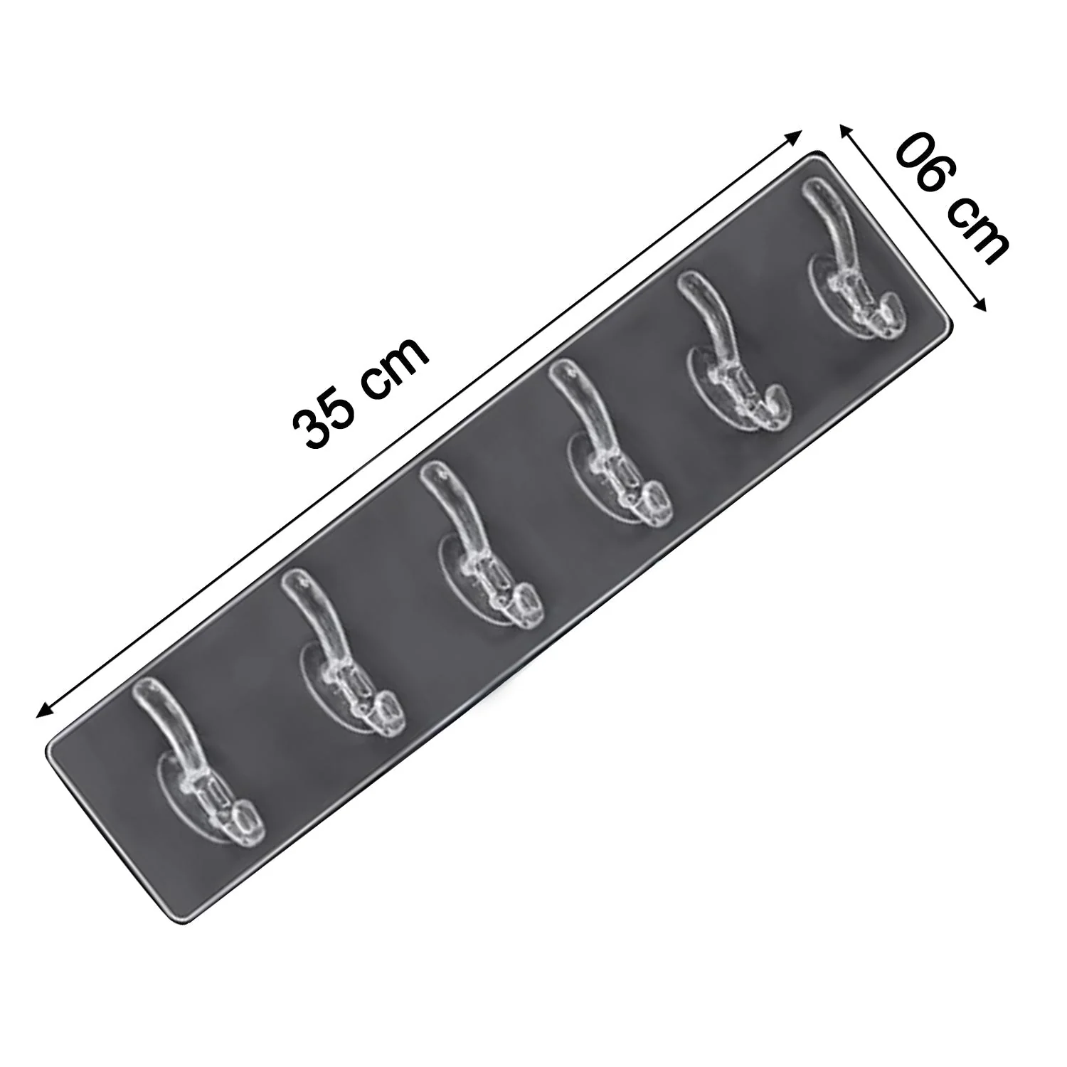 Adhesive Golden &  Transparent Heavy Duty Wall Hook - Image 4