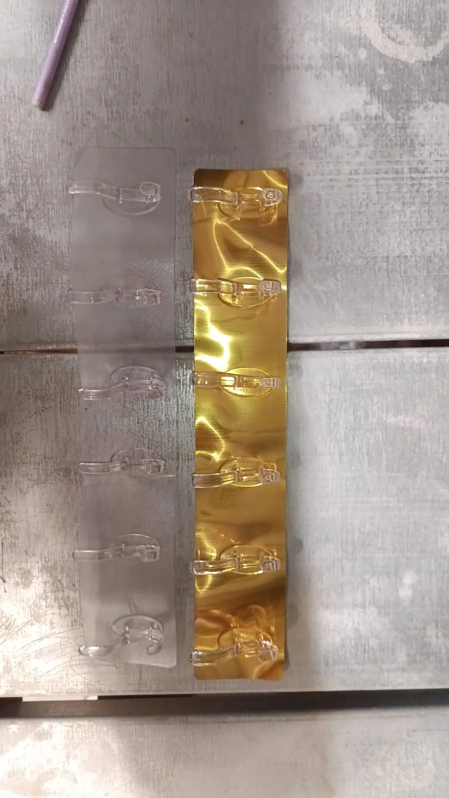 Adhesive Golden &  Transparent Heavy Duty Wall Hook - Image 9