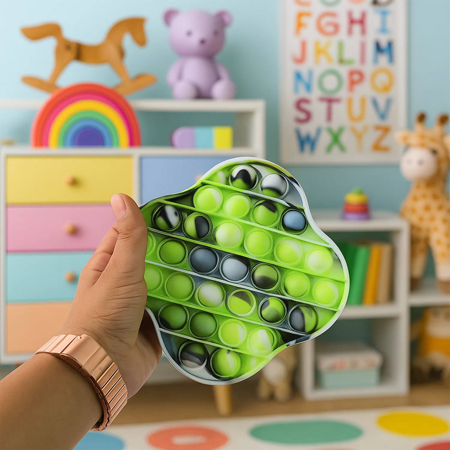 Premium Cloud Shape Silicone Pop It Fidget Toy (1 Pc) - Image 7