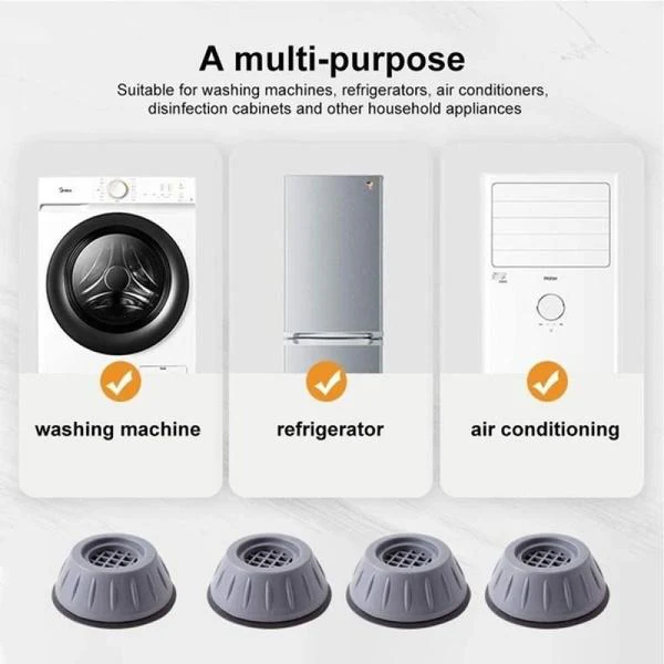 Washer Dryer Anti-Vibration Pads with Suction Cup Feet - Image 3