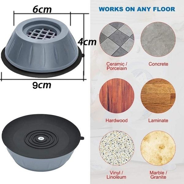 Washer Dryer Anti-Vibration Pads with Suction Cup Feet - Image 5