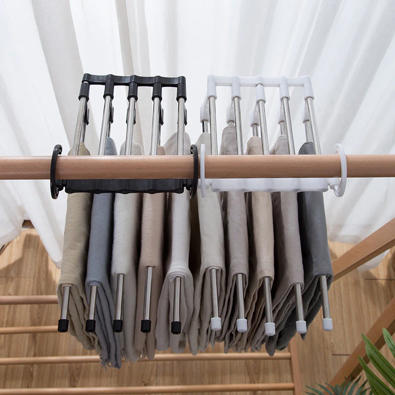 Adjustable Trouser Pants Hanger Organizer - Image 6