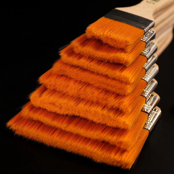 Artistic Flat Painting Brush - Set of 12 - Image 3