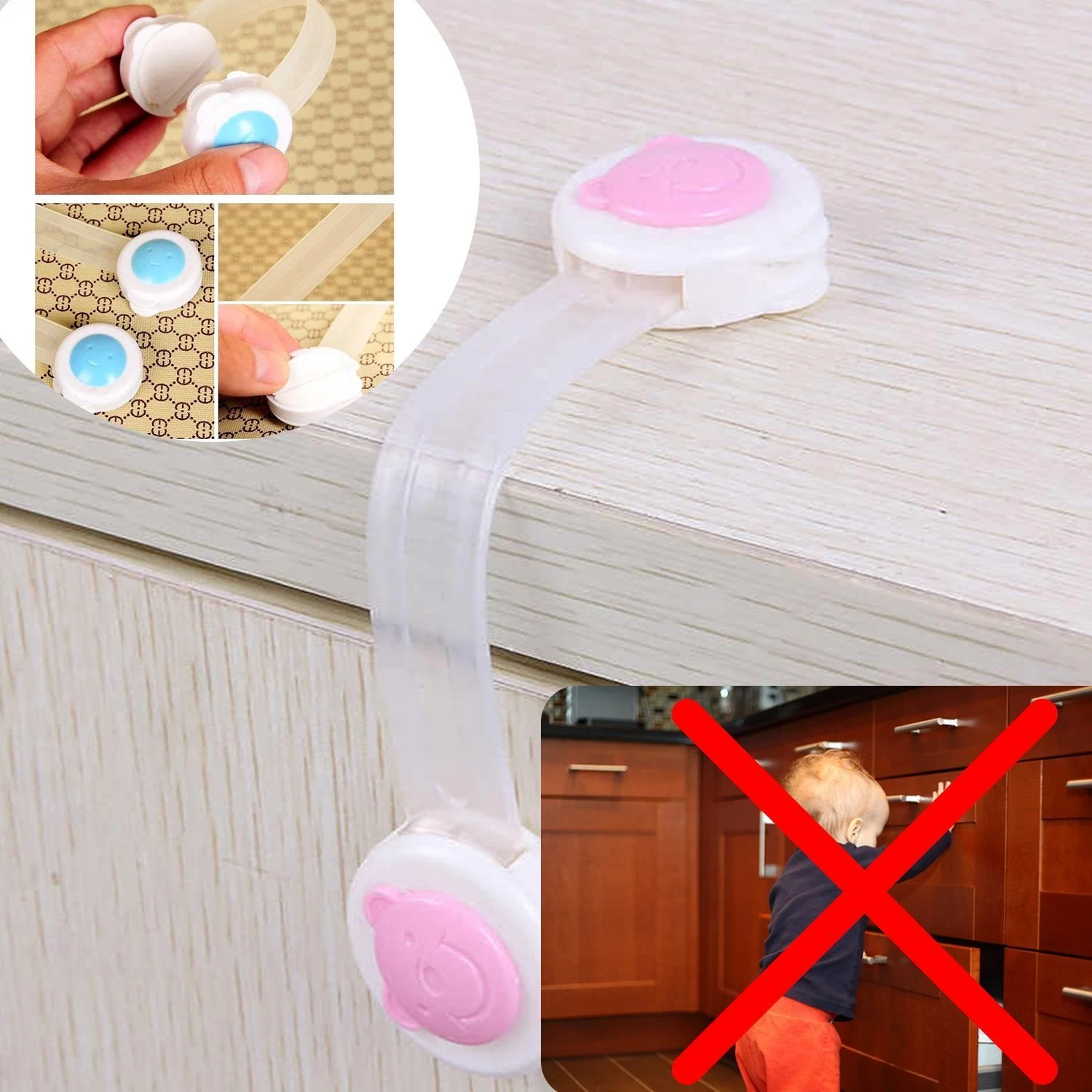 Baby Proofing Child Safety Strap Locks (1Pc Only) - Image 7