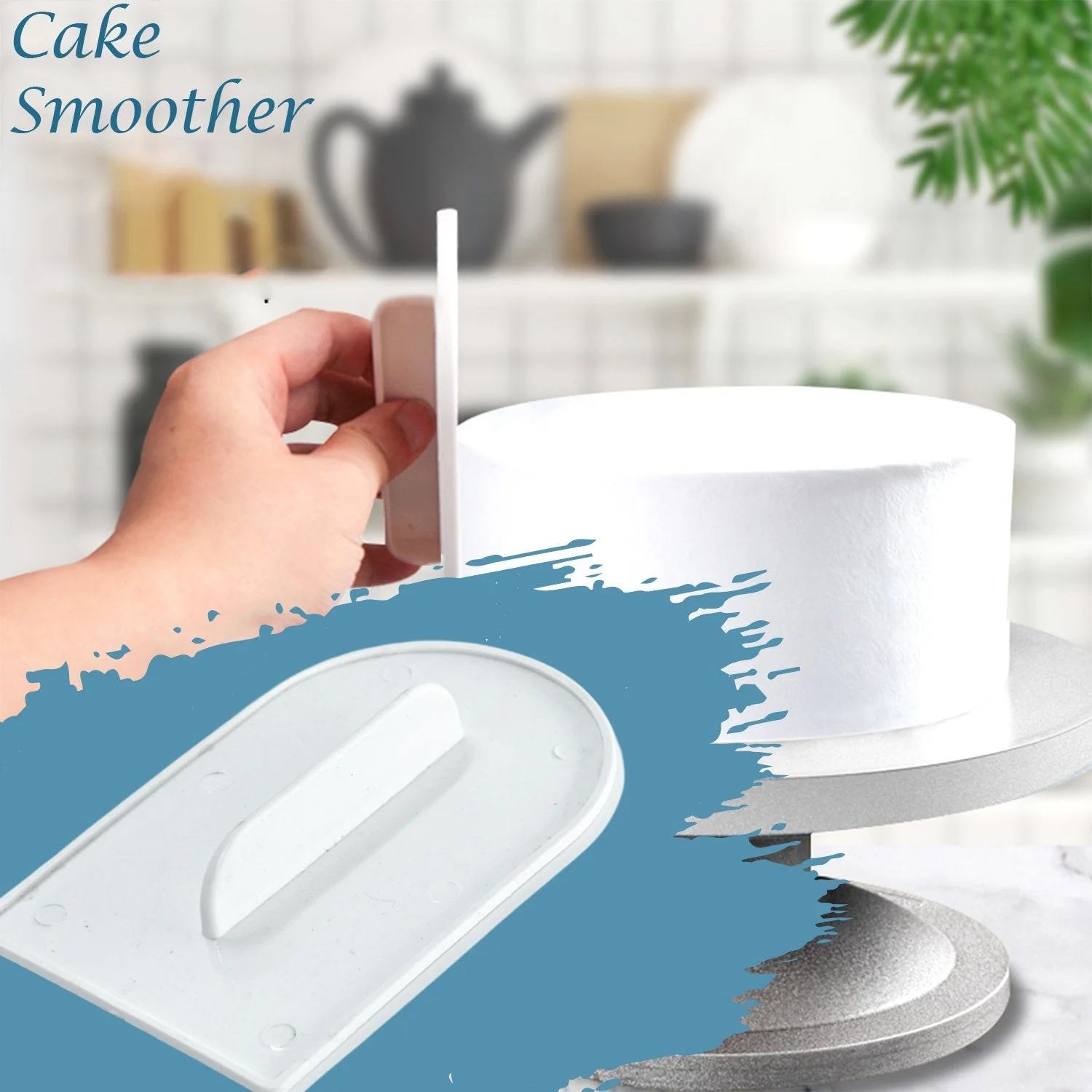 Plastic Cake Pastry Decorating Baking Icing Smoother - Image 3