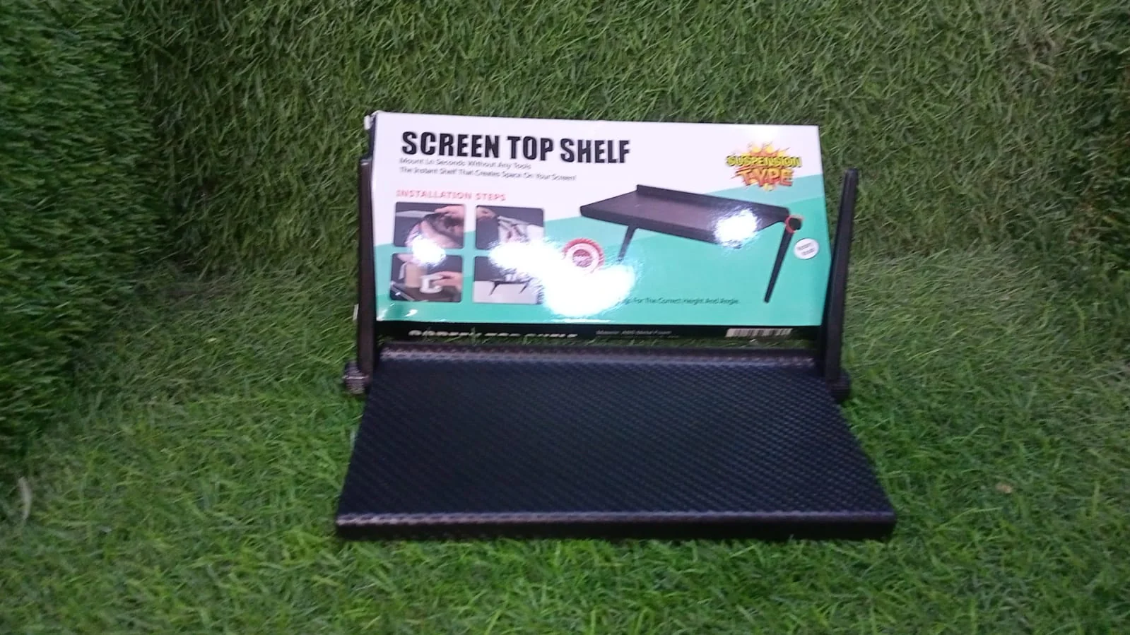 Adjustable TV Top Shelf for Screen & Monitor – Media Storage Rack - Image 6