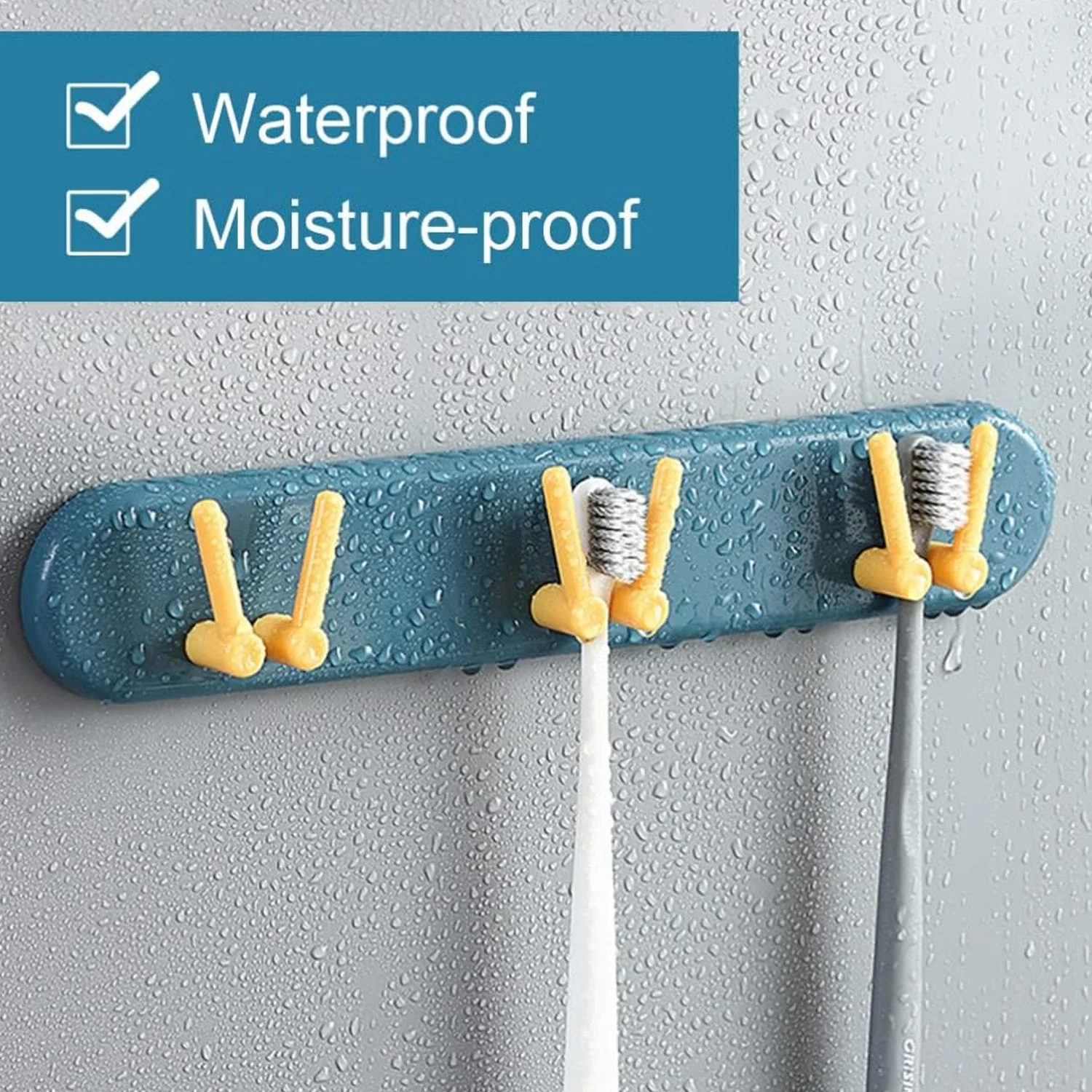 Toothbrush Holder Plastic Bathroom Accessories Organizer Hooks (1pc) - Image 8