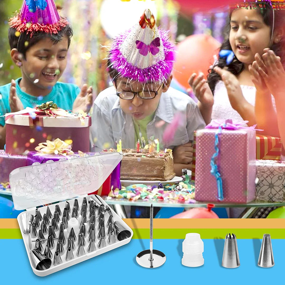 Cake Nozzle Set for Pastry Decorations (55-Piece) - Image 3
