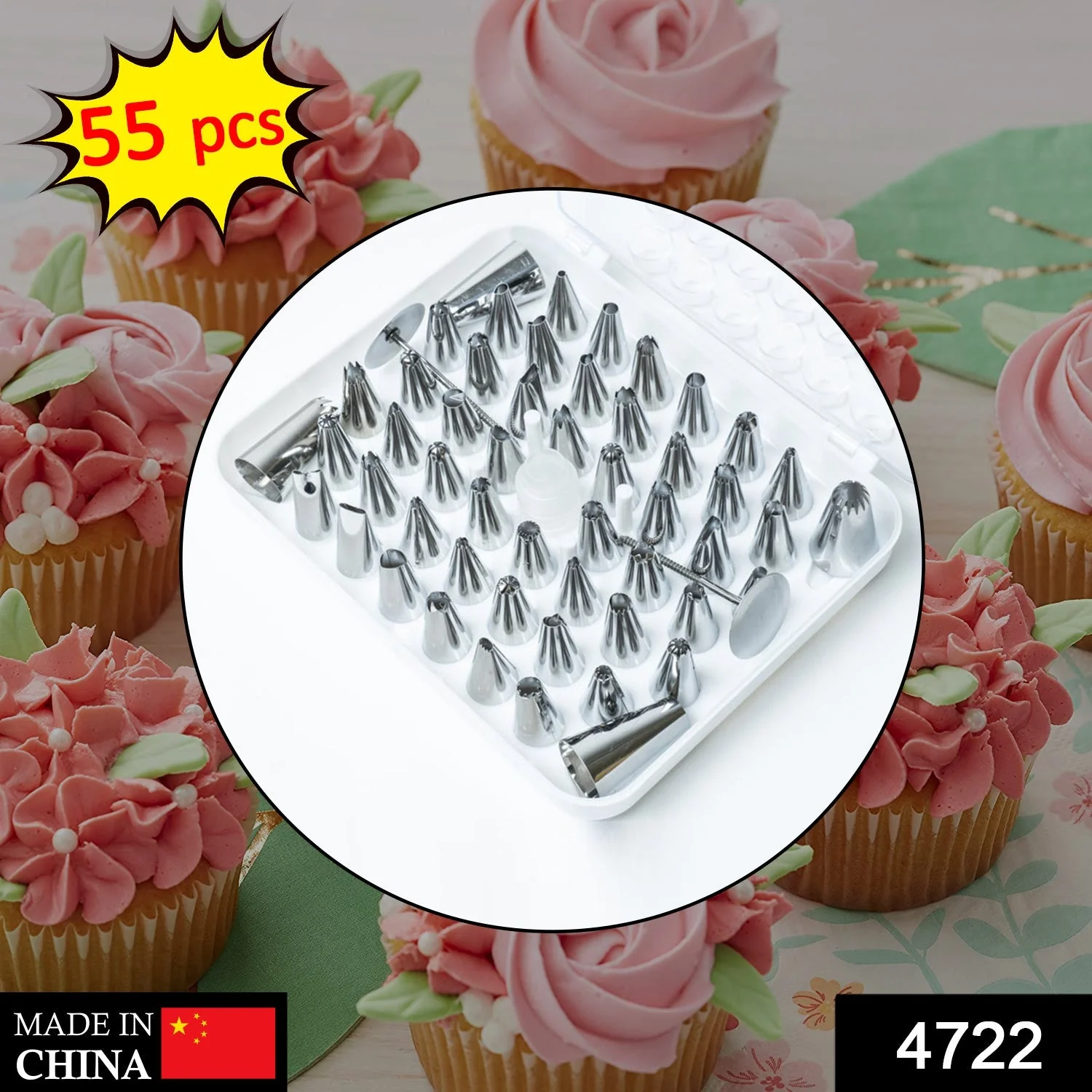 Cake Nozzle Set for Pastry Decorations (55-Piece) - Image 7