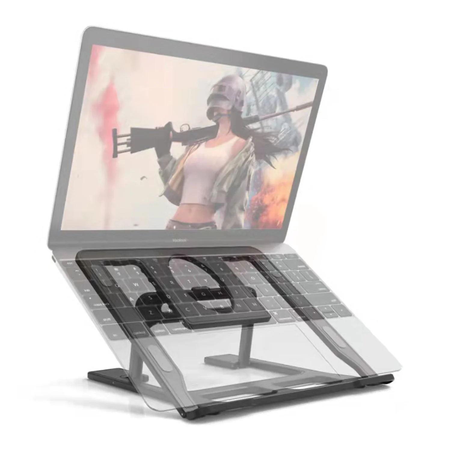 Adjustable, Portable & Foldable Laptop Stand Compact and Convenient for Easy Use - Image 4