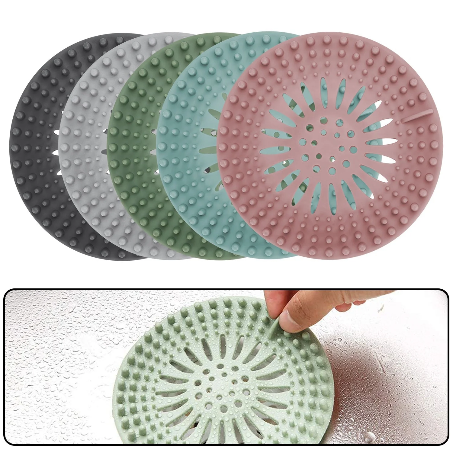 Shower Drain Cover – Prevents Clogging from Hair & Debris in Bathroom Floors - Image 3