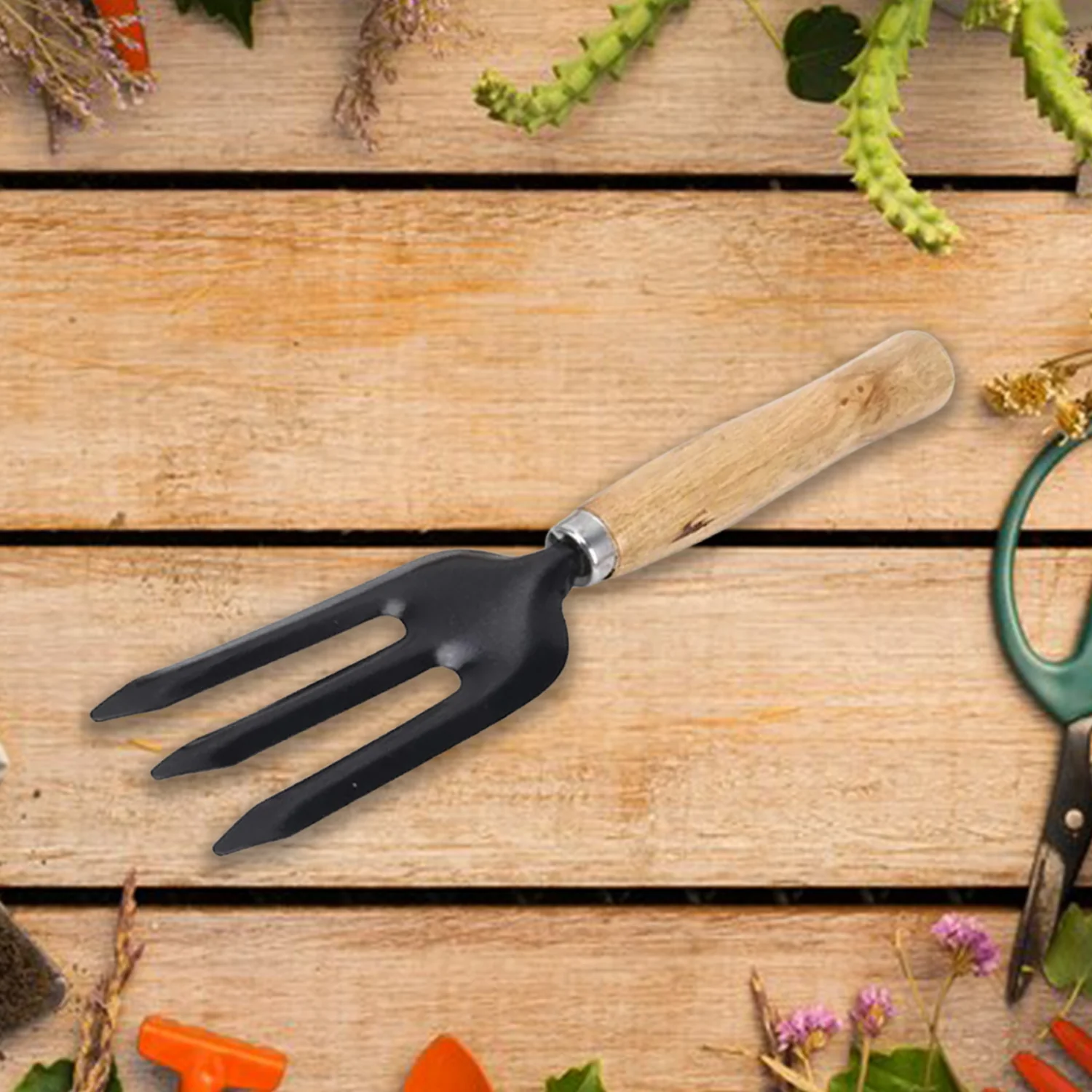 Hand Weeding Fork (Steel, Black) - Image 5