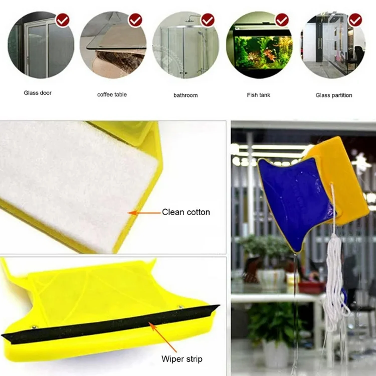 Window Cleaner Double-Side Glazed Two Sided Glass Cleaner - Image 4