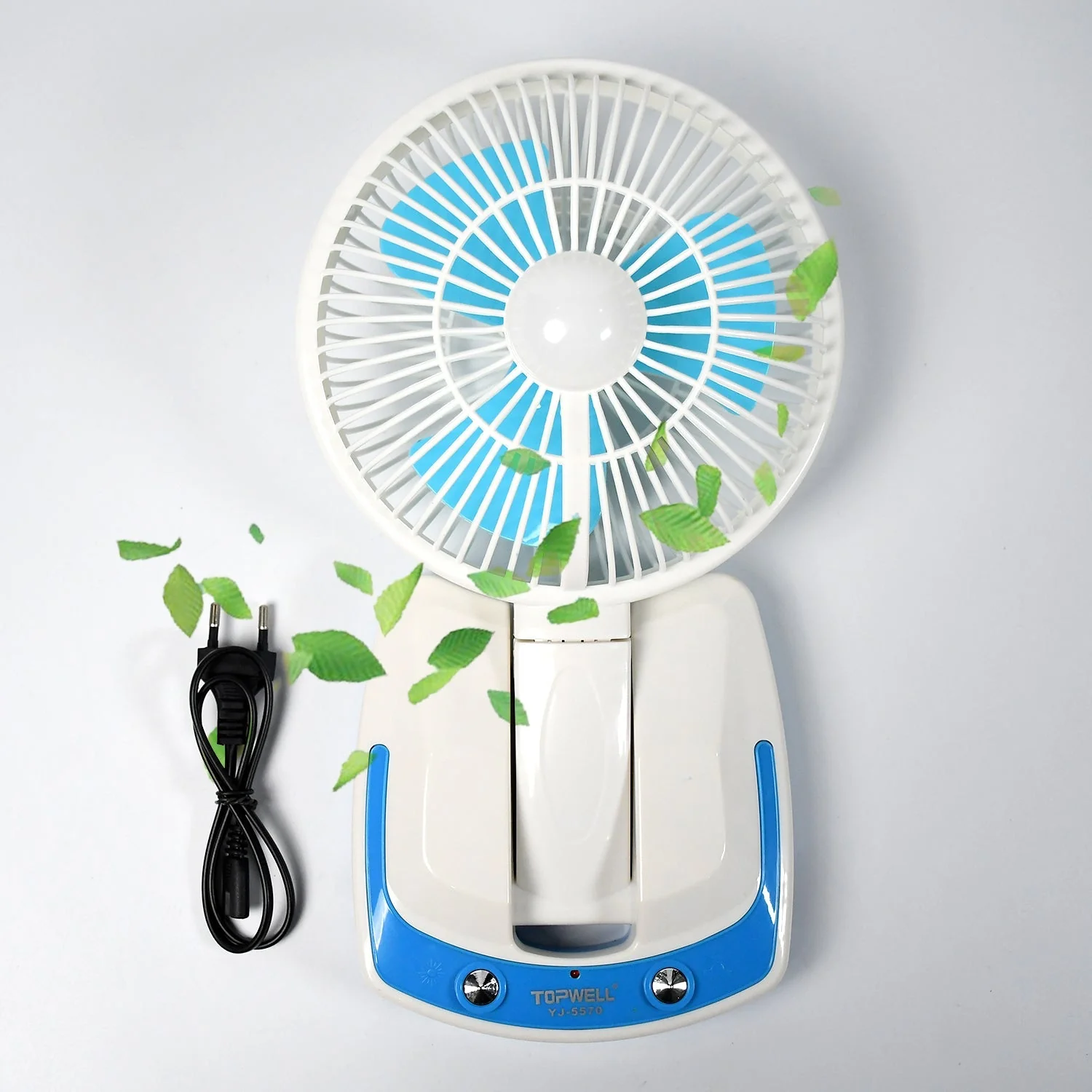 PORTABLE LED LIGHT WITH MINI FAN- YJ 5570 (Battery Not Include) - Image 5