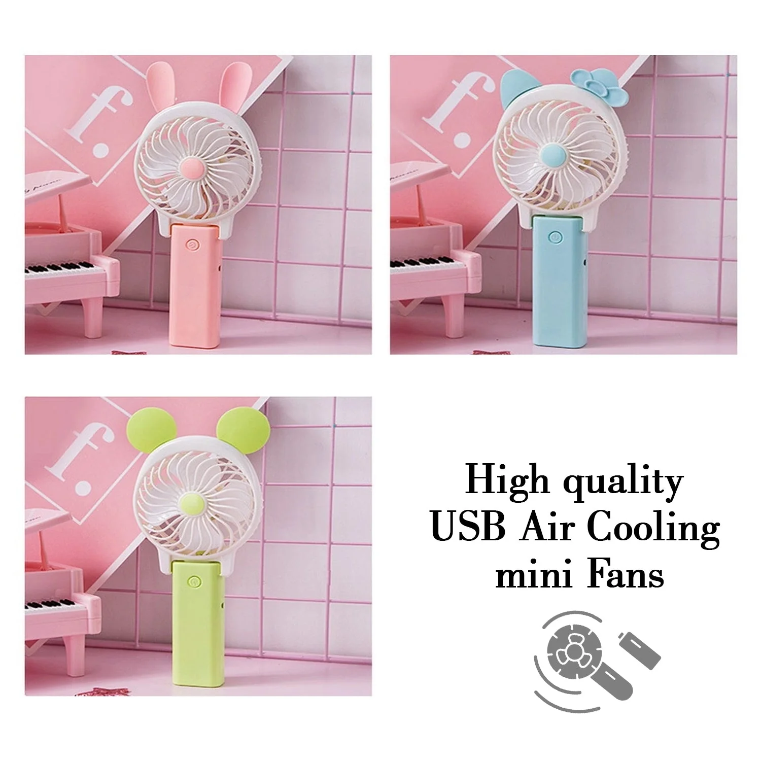 Mini Cartoon Style Fan  household and many more for producing fresh air purposes - Image 6