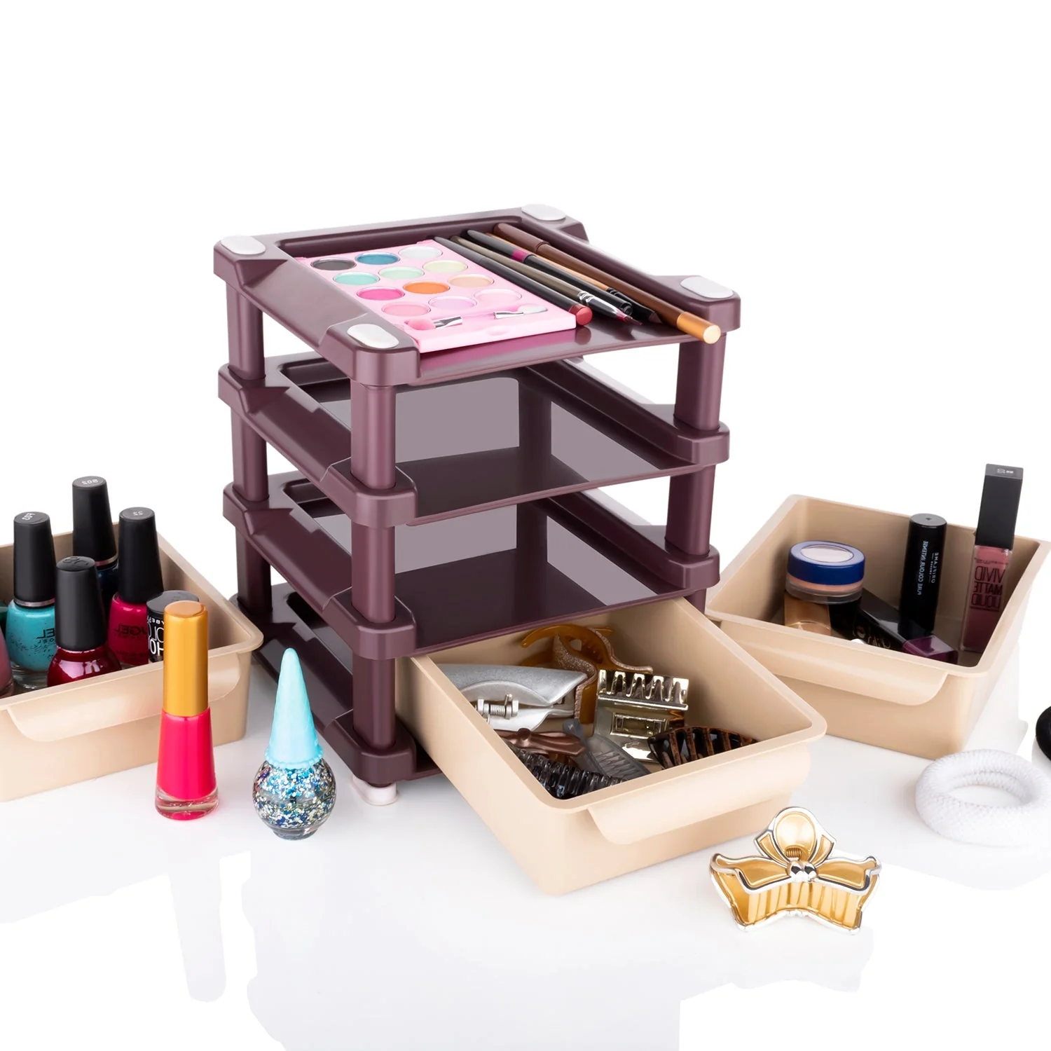 Mini 3 Layer Drawer Used for storing makeup equipment’s and kits used by women’s - Image 7