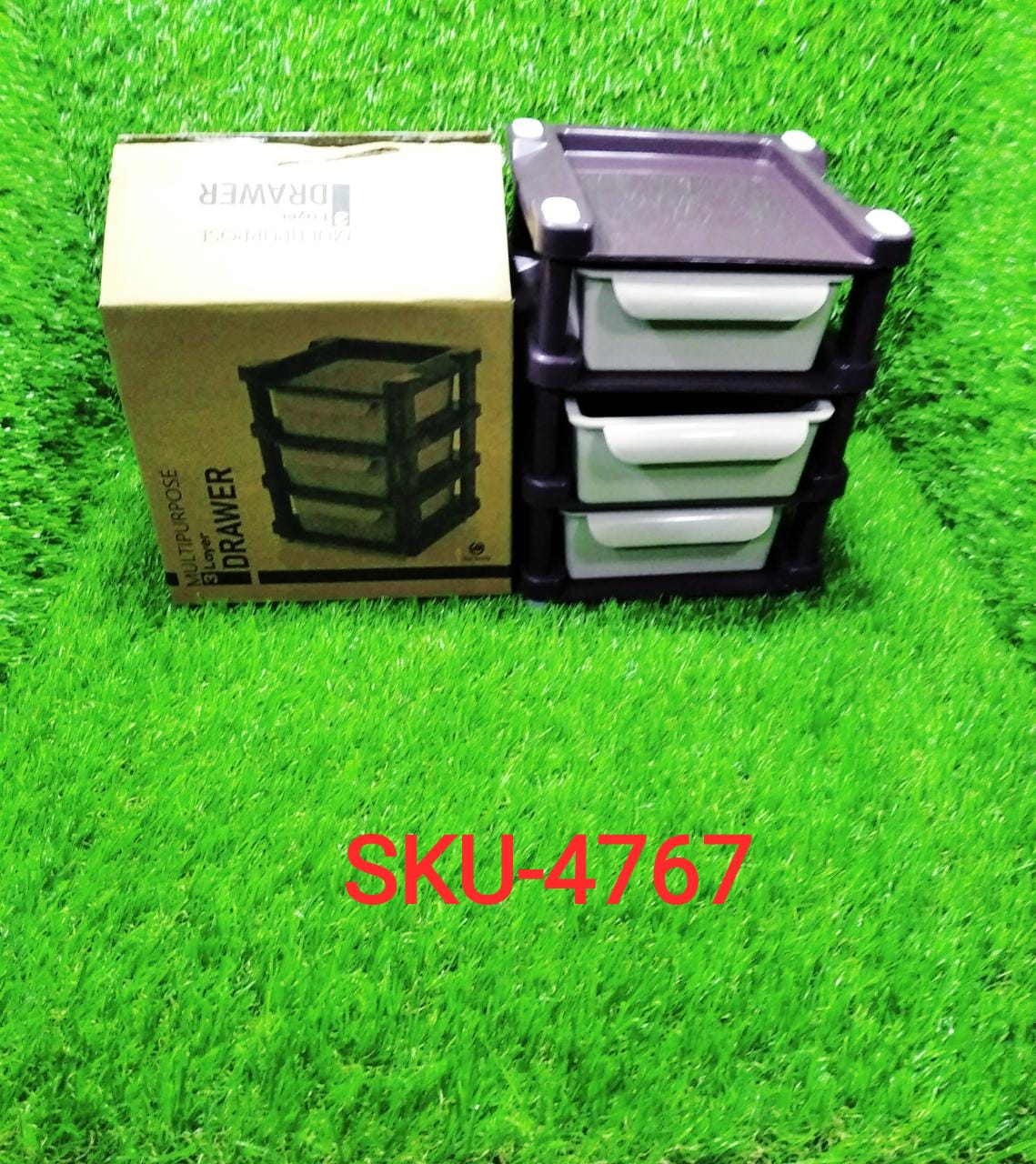 Mini 3 Layer Drawer Used for storing makeup equipment’s and kits used by women’s - Image 8