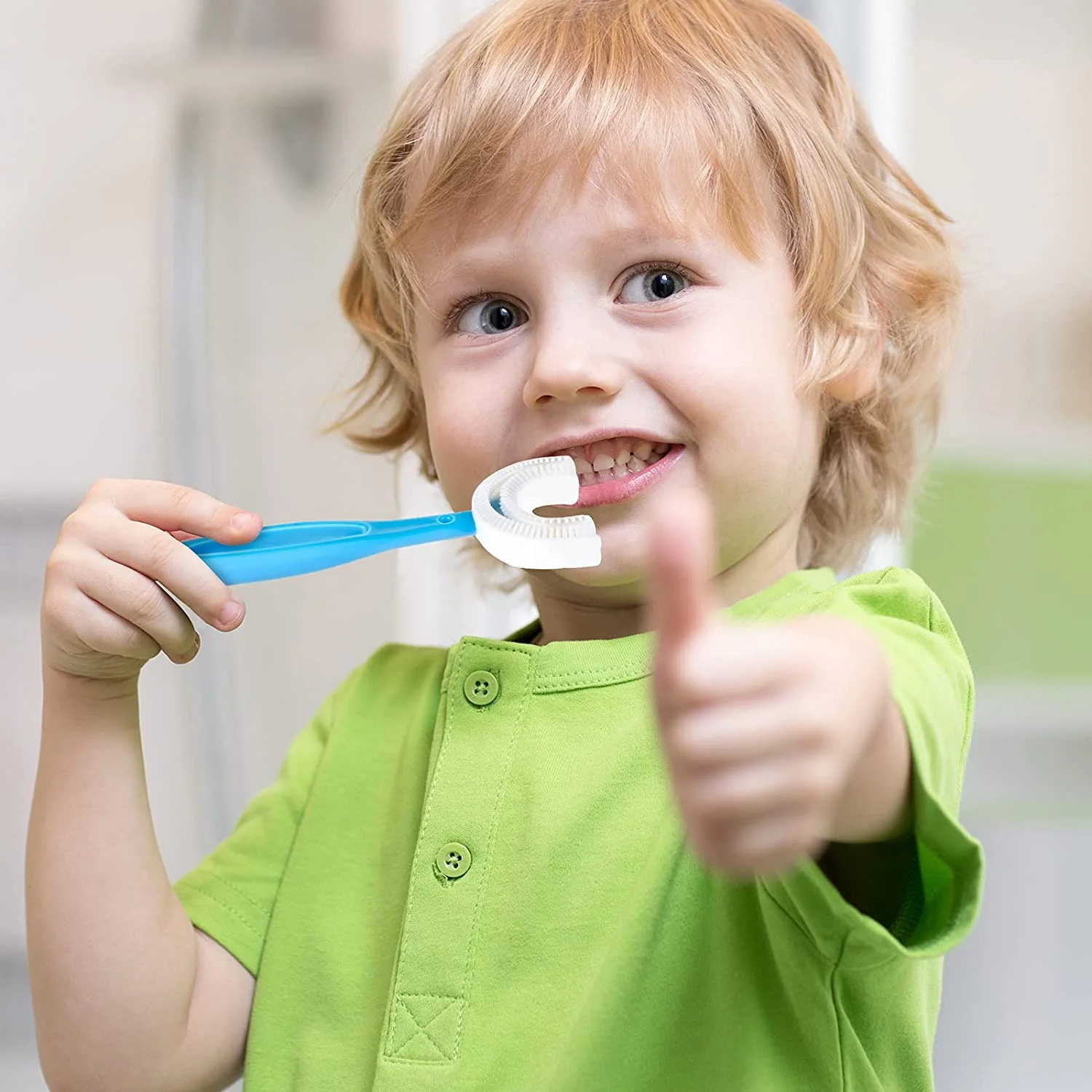 Kids U-Shaped Toothbrush - Easy Cleaning for Toddlers & Children - Image 3